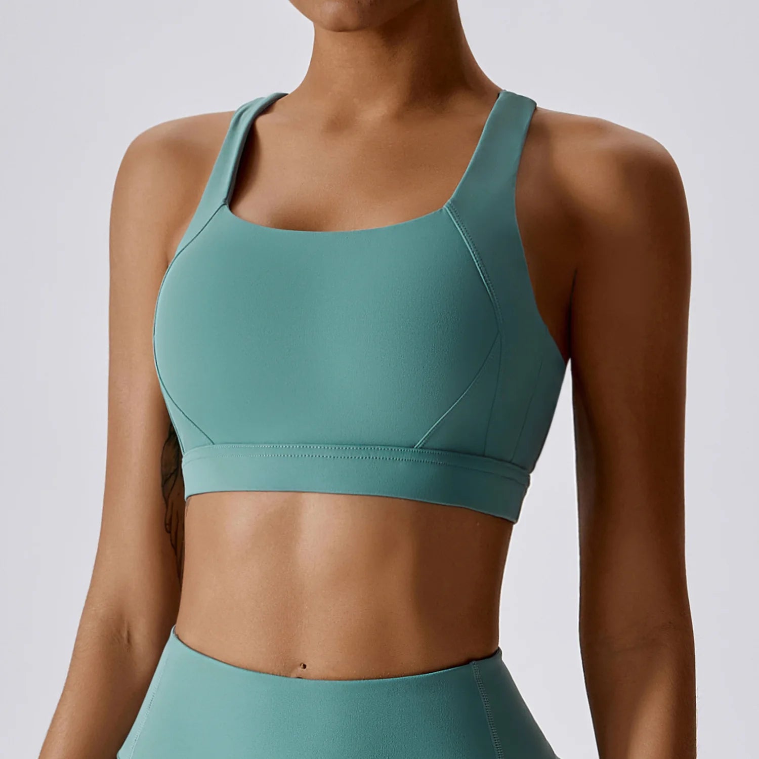 Breathable Sports Bra Shockproof Crop Anti-sweat Fitness Top Women Yoga Bra Push Up Sport Gym Running Workout Top Soft Underwear