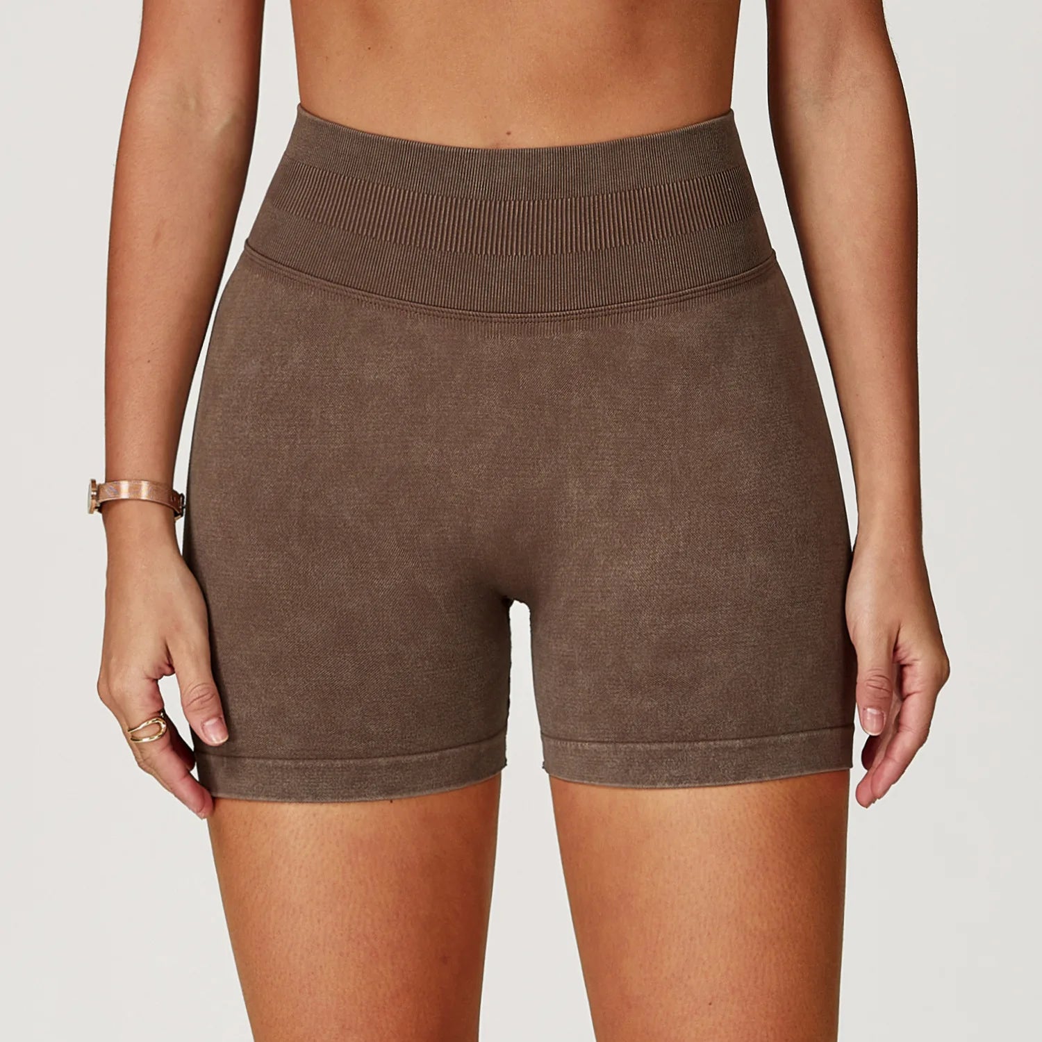 Sand Washed Yoga Shorts Women Yoga Shorts High Waist Workout Shorts Fitness Yoga Lift Butt Fitness Yoga Gym Running Short Pants
