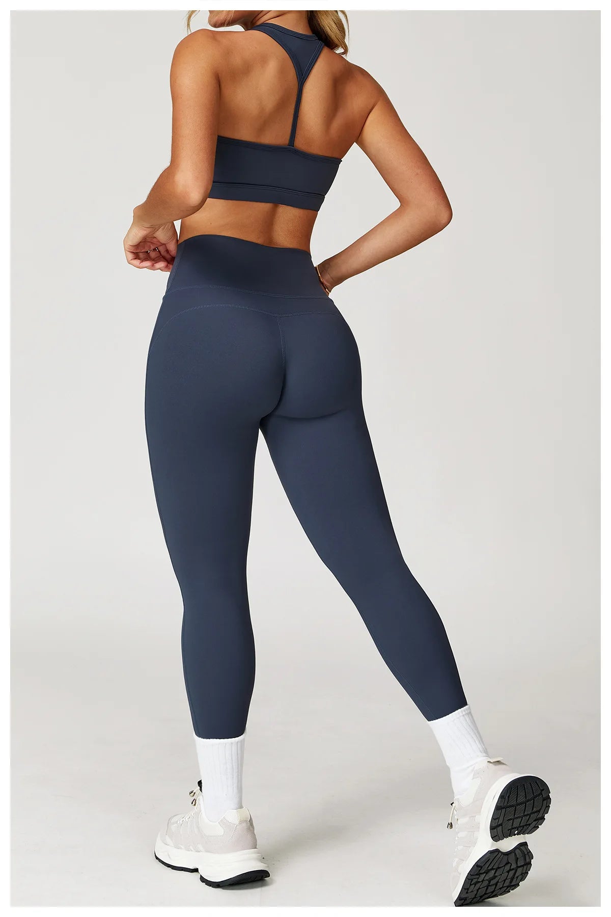 Yoga Set 2 Pieces Women Clothes Workout Outfits Fitness Sportswear Gym Tracksuit High Waist Leggings Sports Bra Athletic Wear