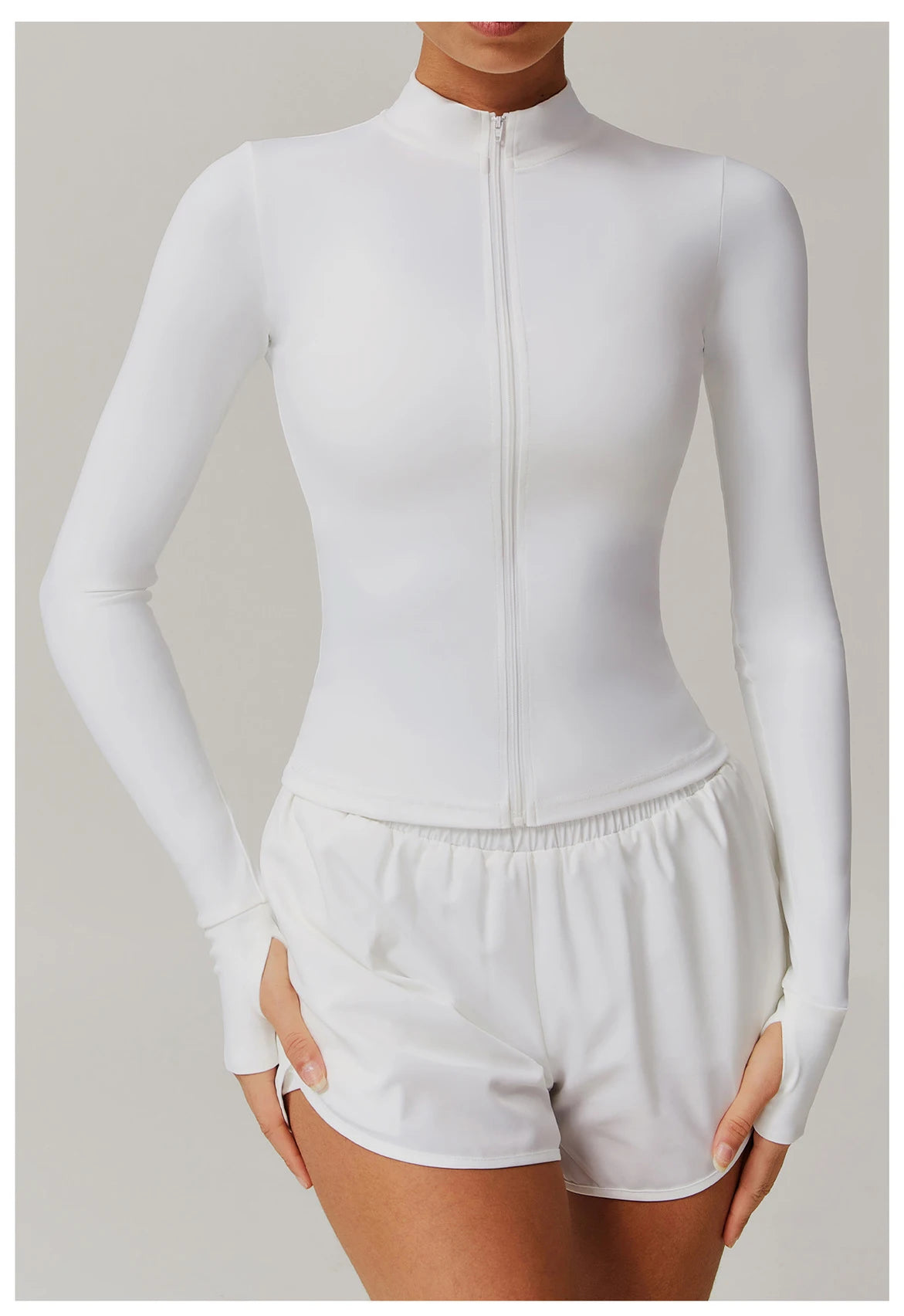 Zipper Yoga Shirts For Women Jacket Long Sleeve Fitness Running Gym Clothes Workout Dry Fit Breathable High Elastic Sports Top