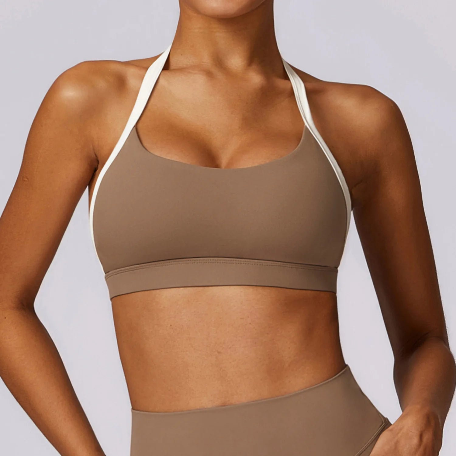 Women's Neck Hanging Back Beauty Yoga Bra Quick Drying Sports Underwear Gym Push Up Workout High-intensity Running Fitness Vest