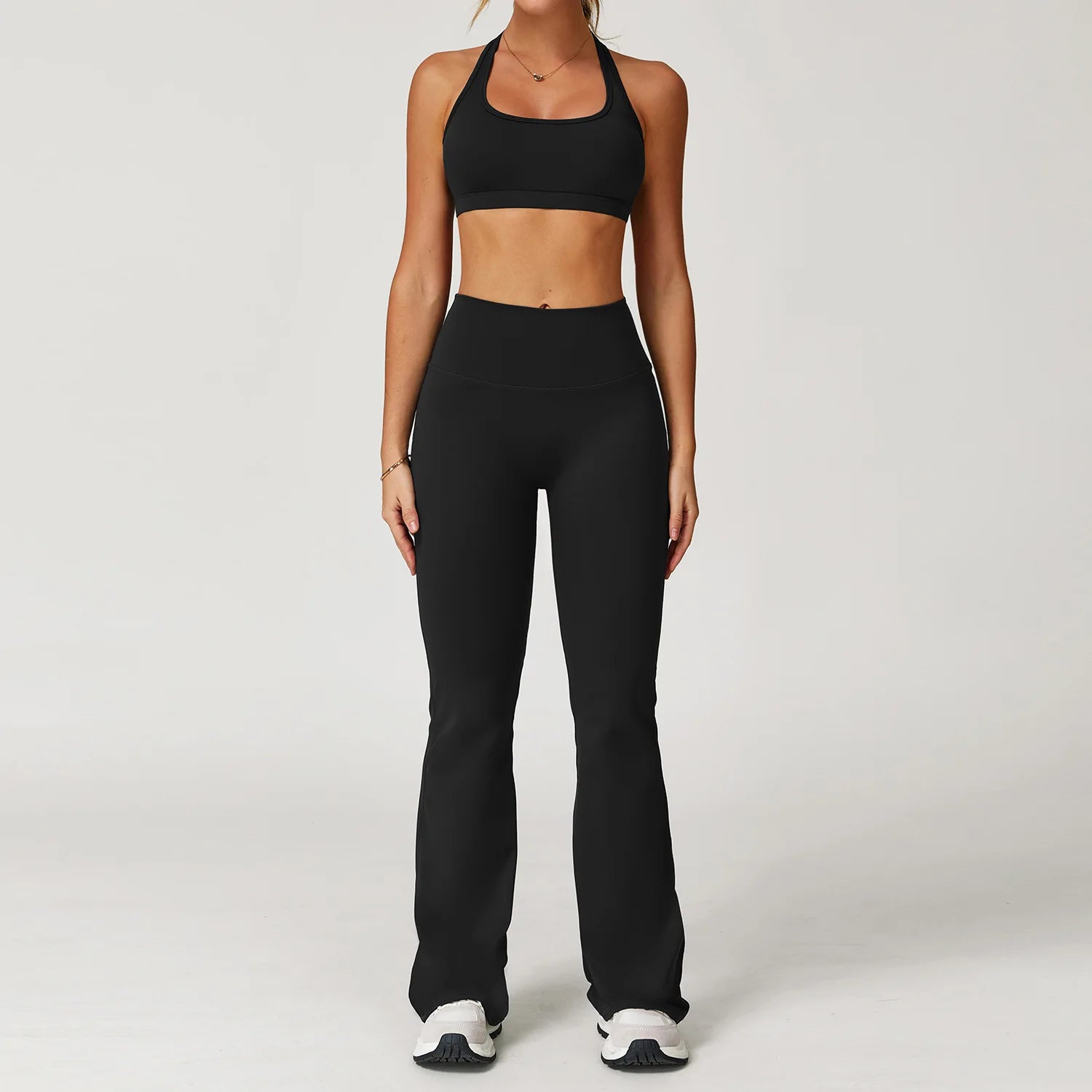 Yoga Set 2 Pieces Women Clothes Workout Outfits Fitness Sportswear Gym Tracksuit High Waist Leggings Sports Bra Athletic Wear