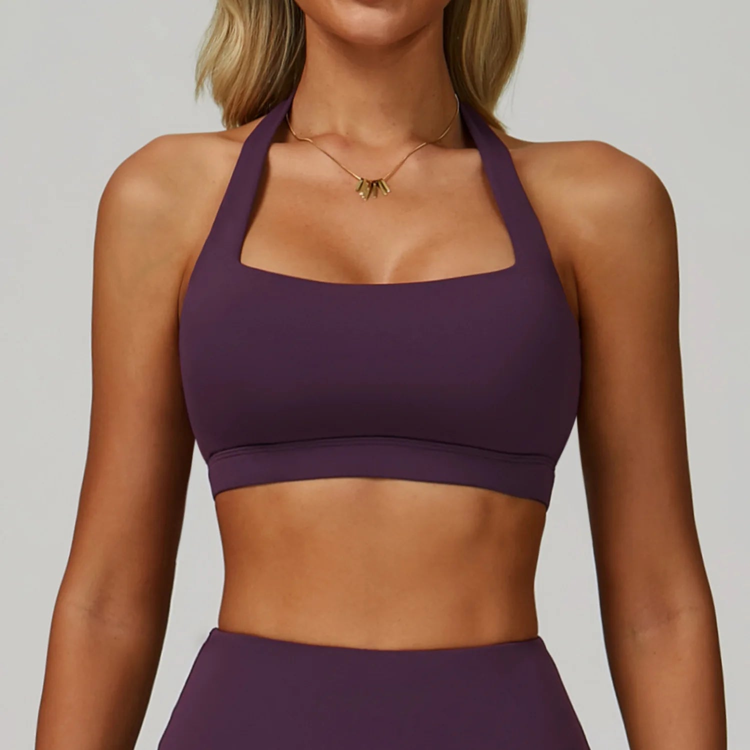 Women Fitness Yoga Bras Race Back Sports Underwear Hanging Neck Bra Women Breathable Underwear For Women Gym High Strength Top