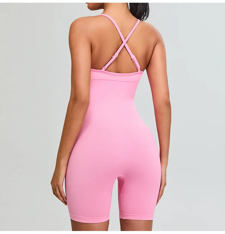 Women Gym Clothes Jumpsuit Fitness Rompers Suit Short Sets Sports Overalls for Woman Tracksuit Yoga Clothing Workout Sportswear