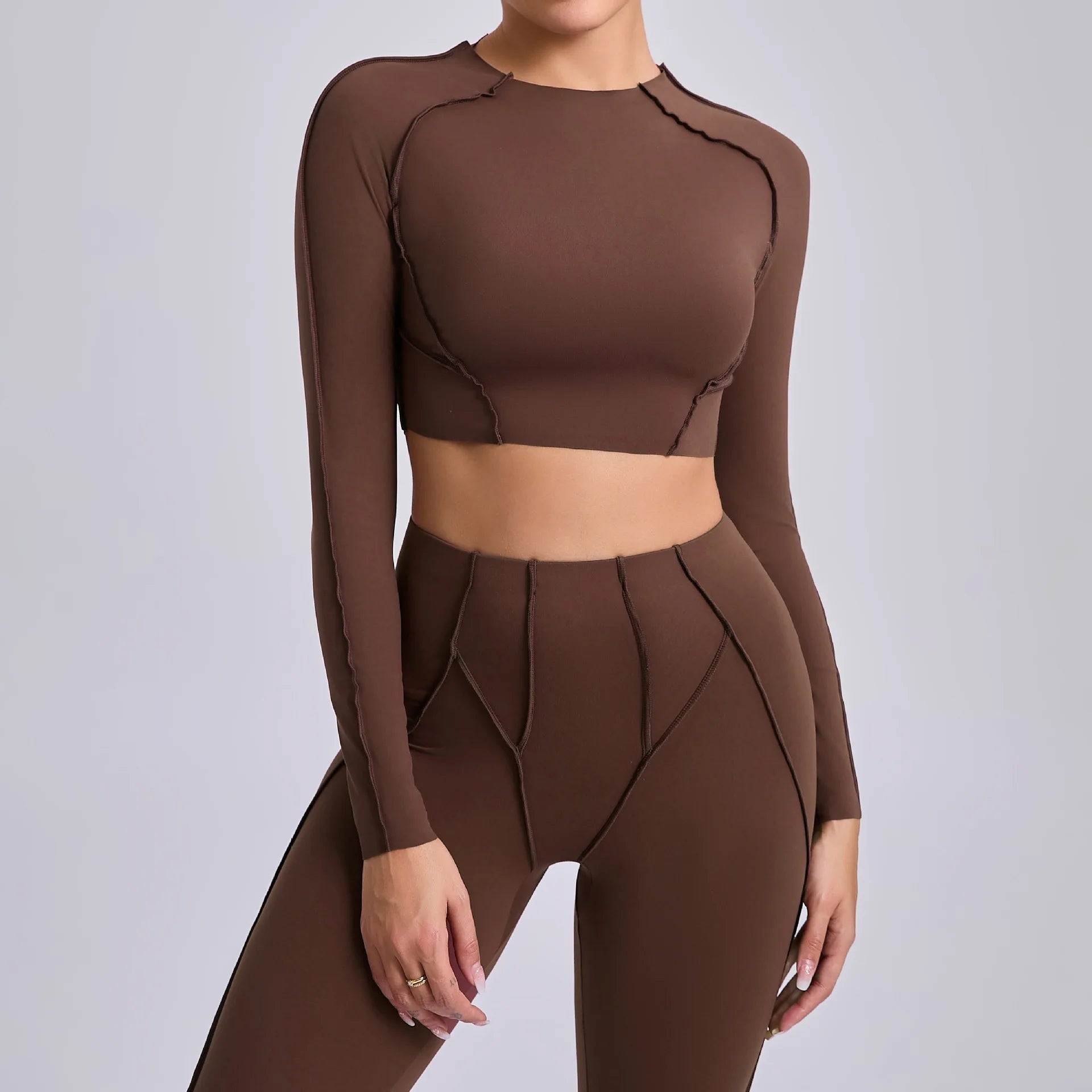 Long Sleeve Workout Top Gym T-shirt Pilates Clothes Women Active Wear Sports Shirt Elastic Fitness Yoga Clothing Running Shirts