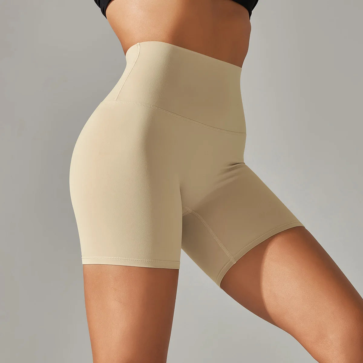 Seamless Yoga Shorts Women Fitness Shorts Running Cycling Shorts Breathable Sports Leggings High Waist Summer Workout Gym Shorts