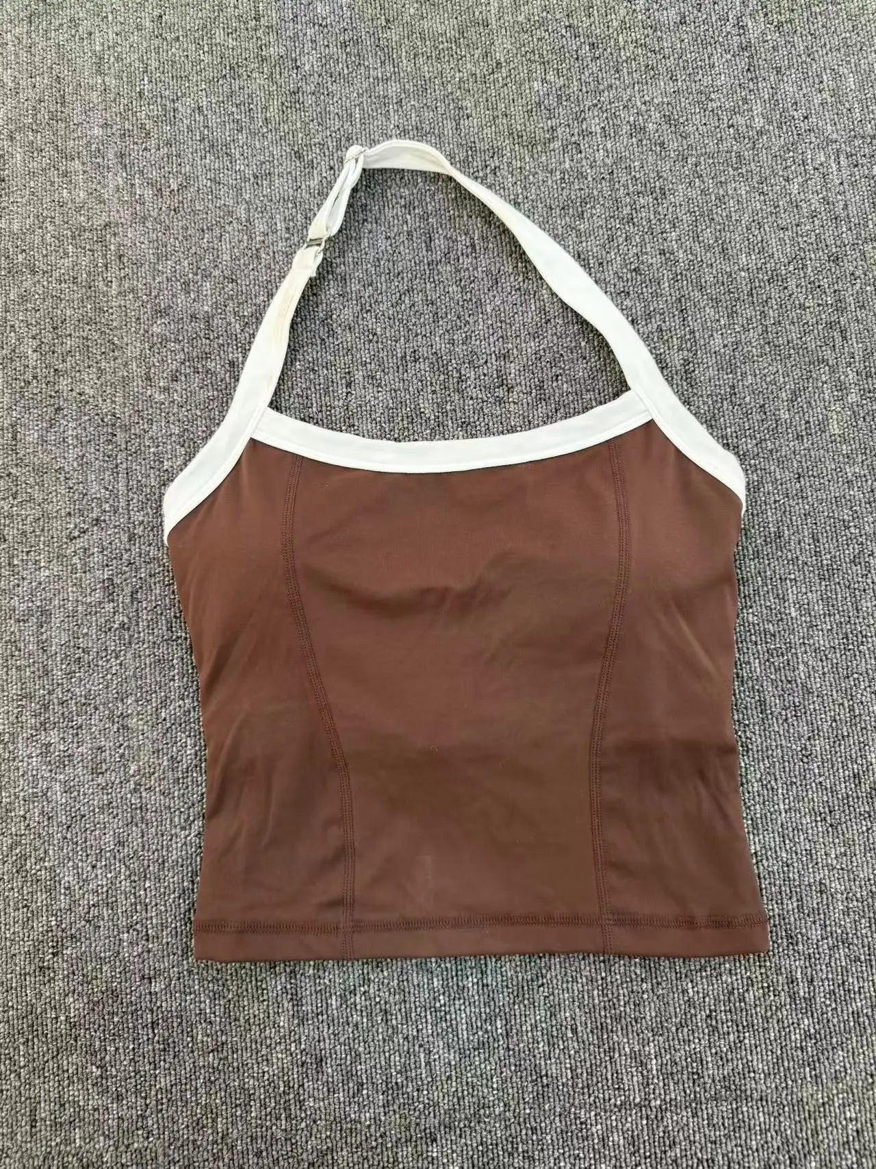 Women Sports Bra Hanging Neck Top Push Up Fitness Yoga Bra Color Blocked Underwear Gym Sport Tops Women Running Vest Bralette