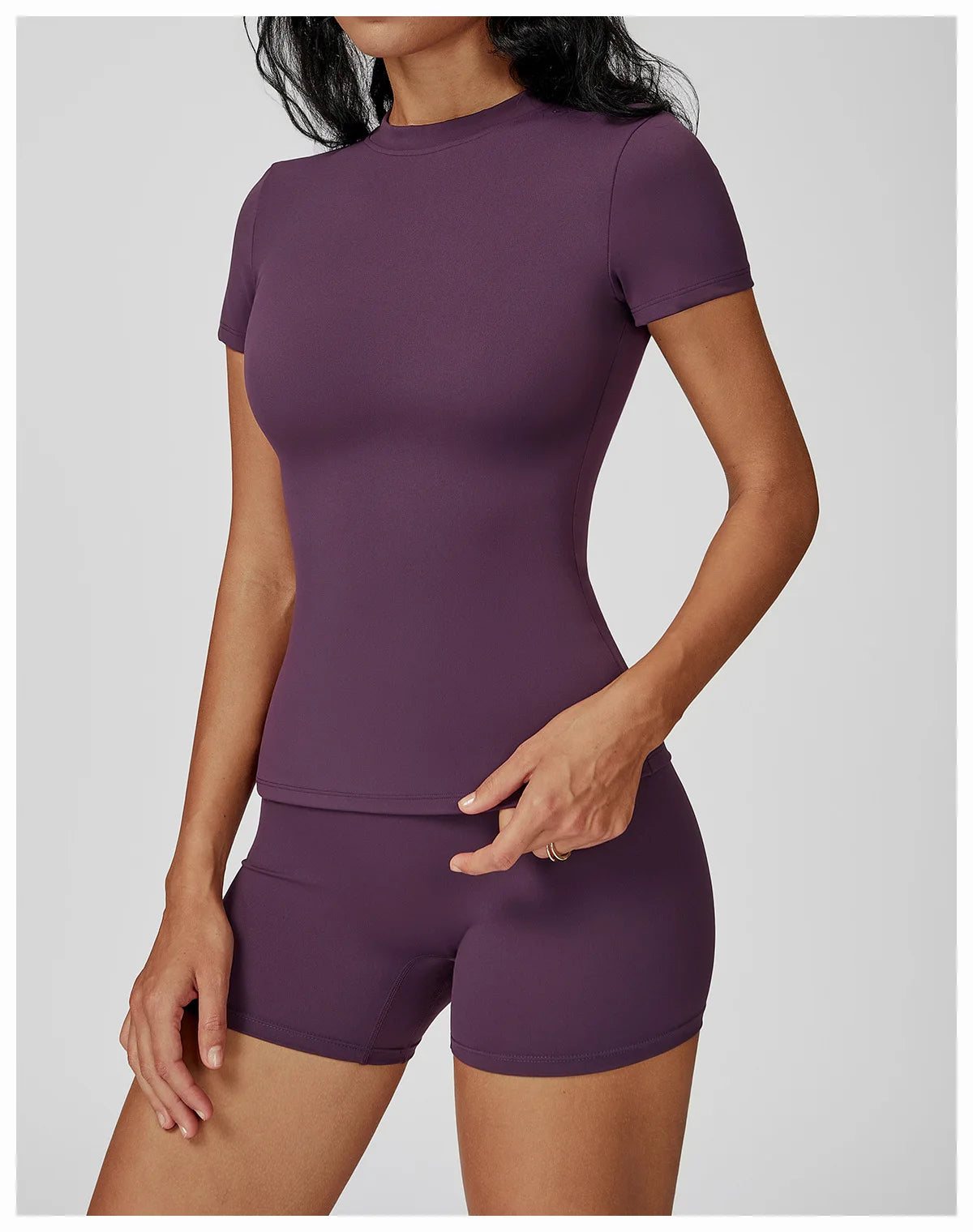 Yoga Shirts Women Top Quick Dry Running Tops Tights Push Up Workout Gym Clothe Female Short Sleeve Fitness Sports T-Shirts