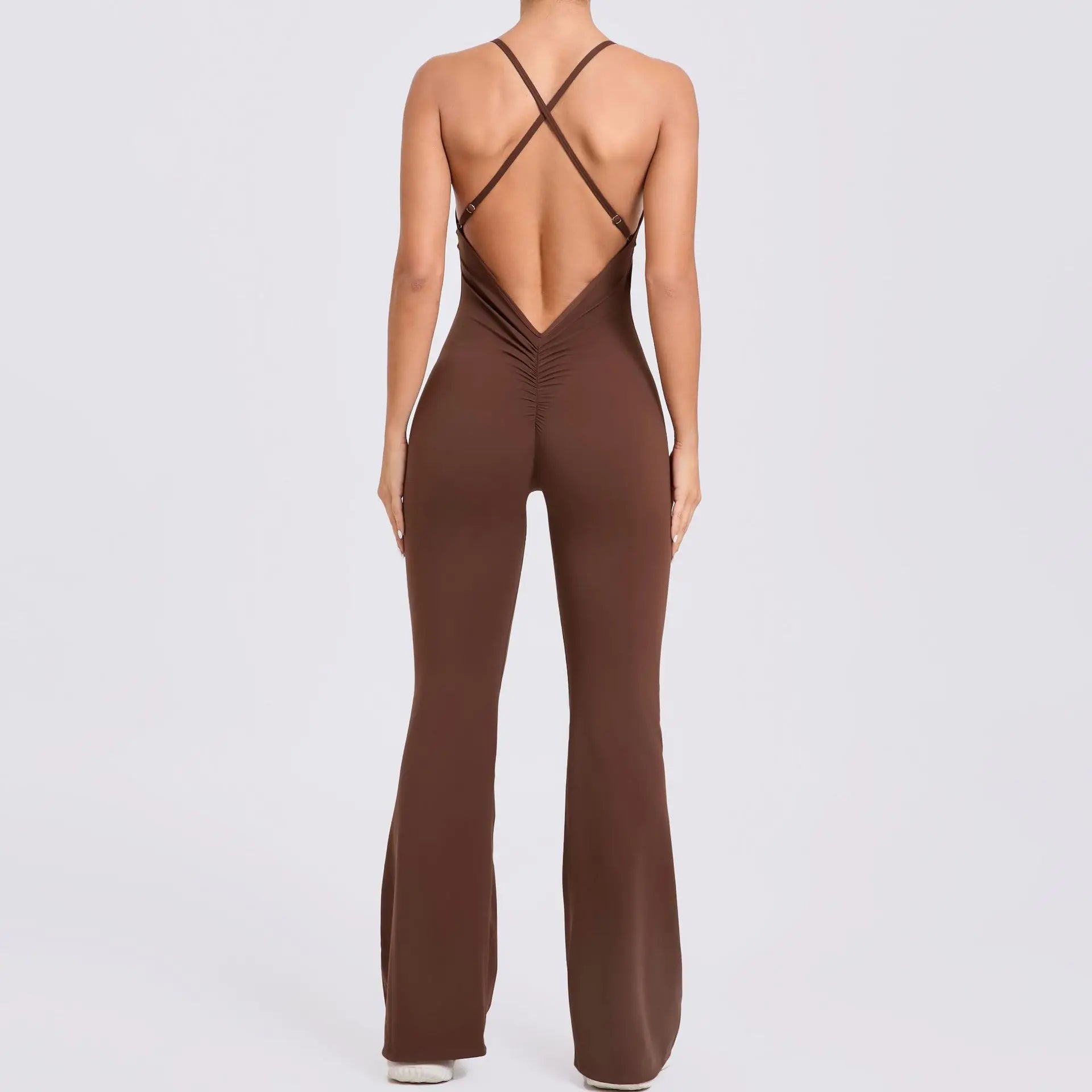 Workout Clothes Women Tracksuit Yoga Set Backless Jumpsuits One Piece Fitness Workout Rompers Sportswear Push Up Gym Set