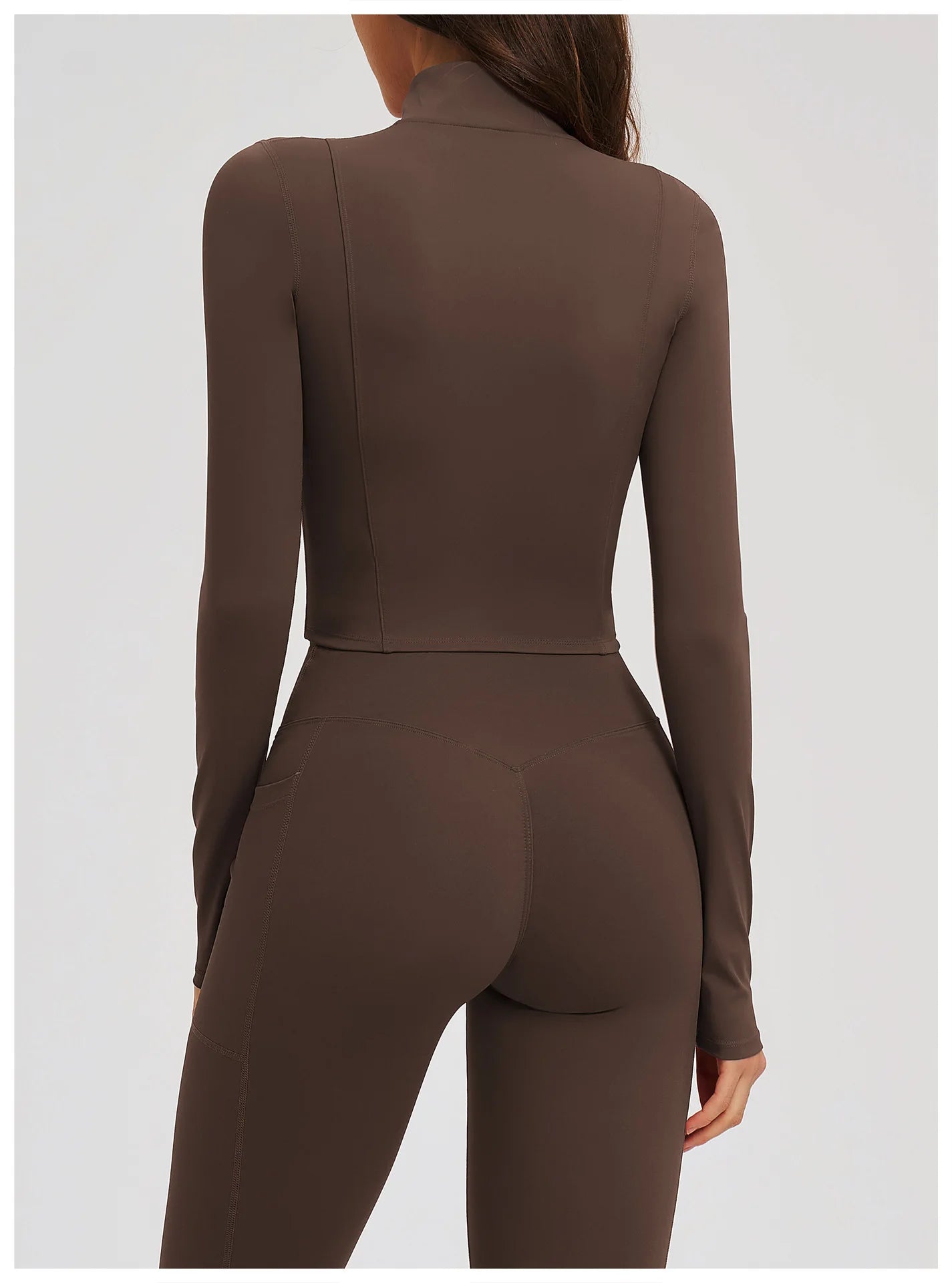 Yoga Long Sleeve Zipper Jacket Women Crop Tops T-shirts Solid Sports Top Running Shirts Sexy Quick Dry Fitness Gym Sport Wear