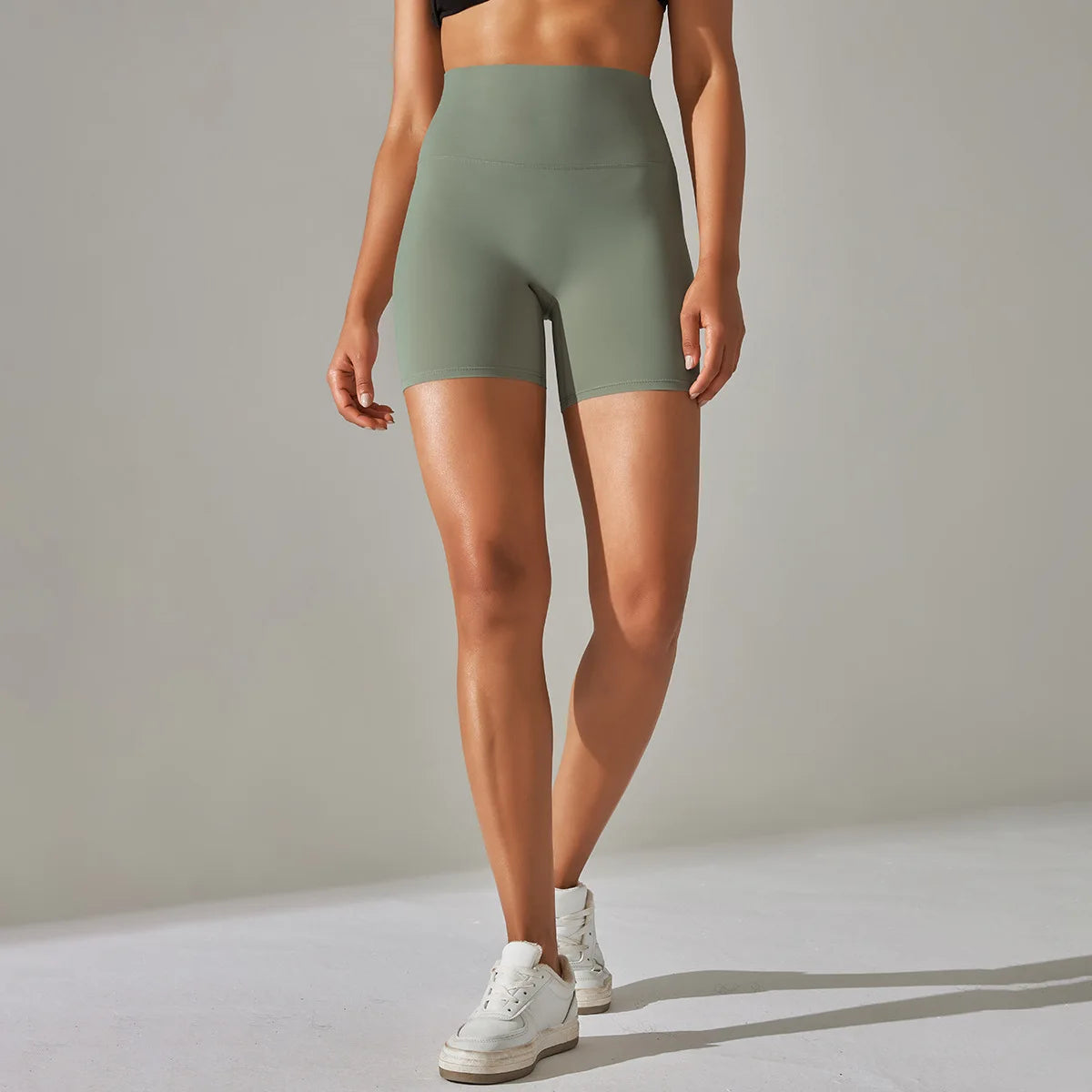 Seamless Yoga Shorts Women Fitness Shorts Running Cycling Shorts Breathable Sports Leggings High Waist Summer Workout Gym Shorts