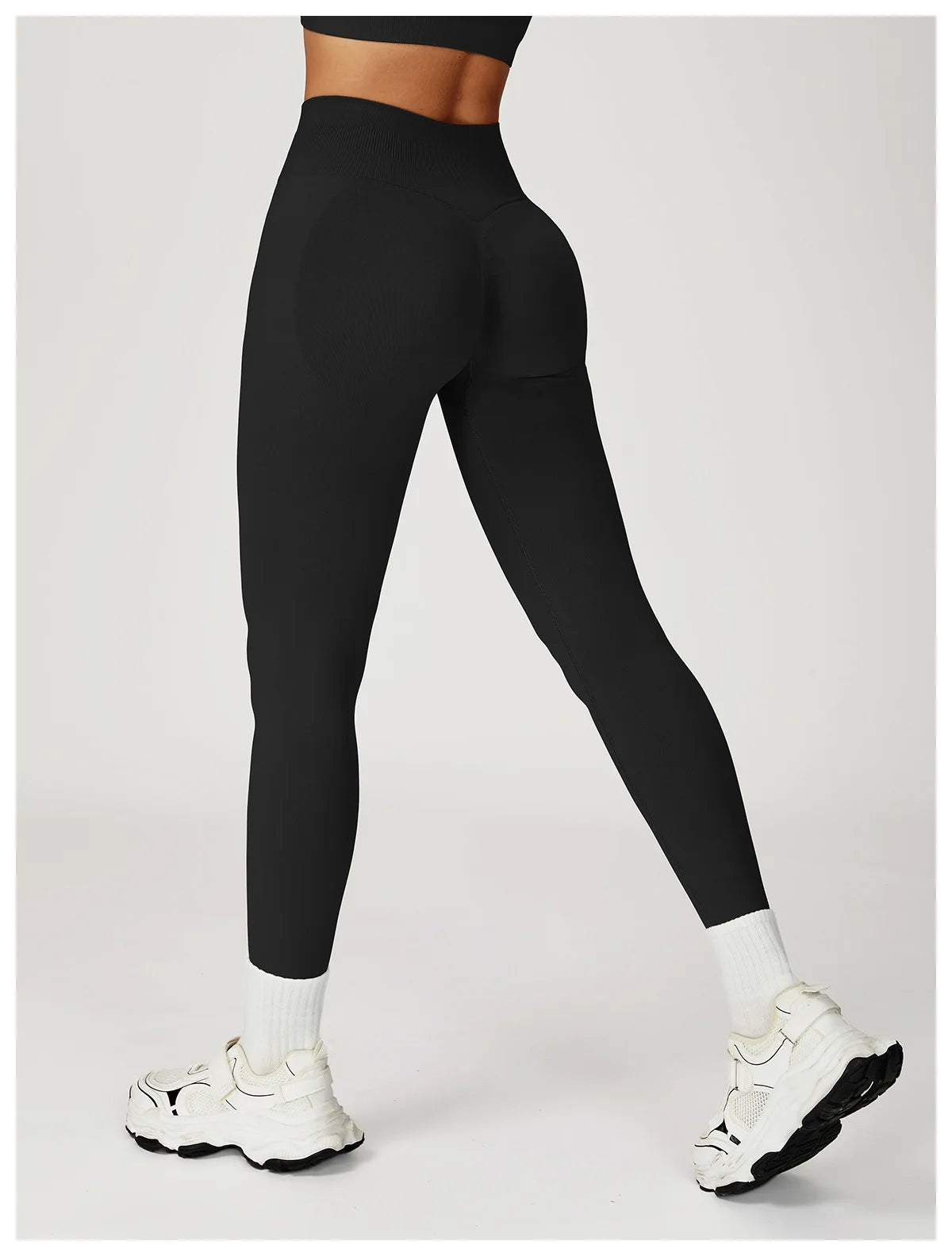 Seamless High Waist Solid Leggings Women Slim Tights Fitness Yoga Elastic Leggings Push Up Butt Knit Fashion Gym Workout Pants