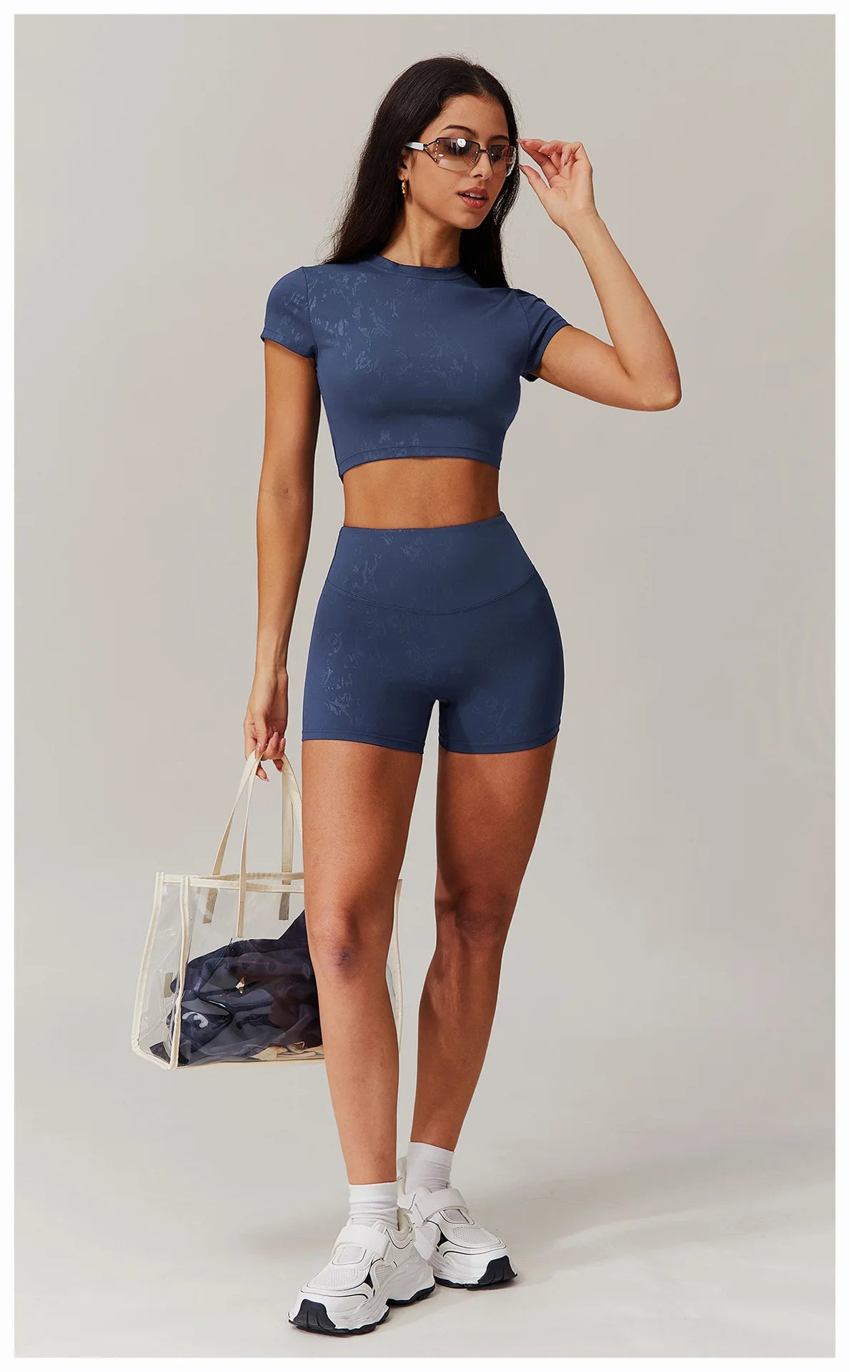 Sexy Women Printed Yoga T-Shirt Fitness Crop Top Workout Gym Shirts Short Sleeve Quick-drying Yoga T-shirts Sportswear Female