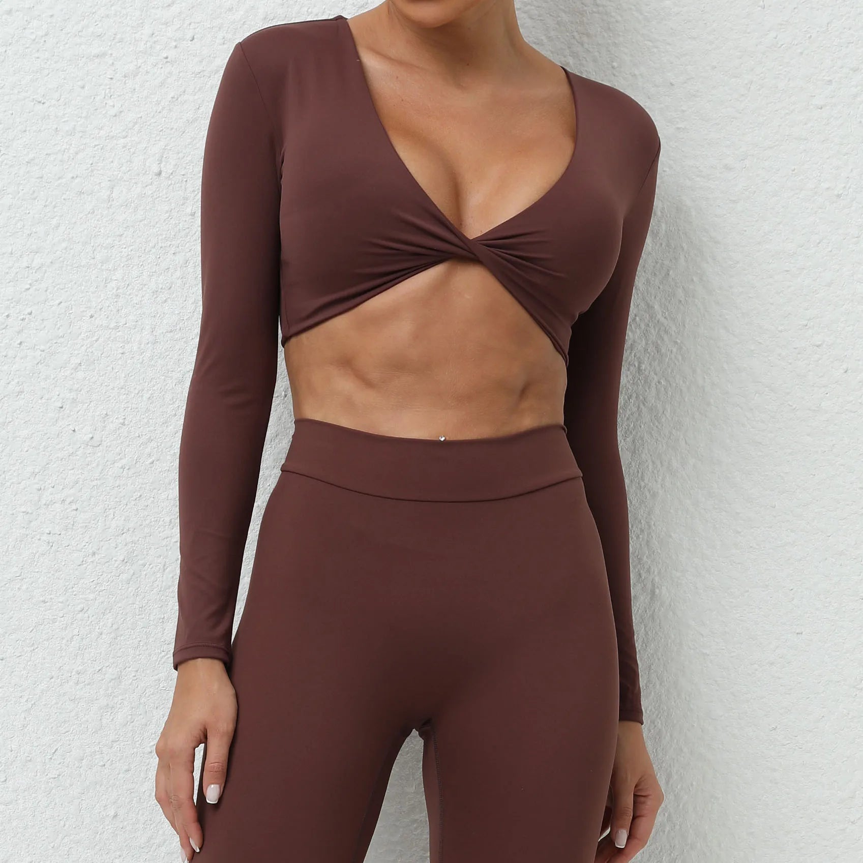 Women's Shirt Crop Top Fitness Shirts Gym Running Workout Long Sleeve T-shirt Sexy Sports Top Woman Yoga Tops Push Up Activewear