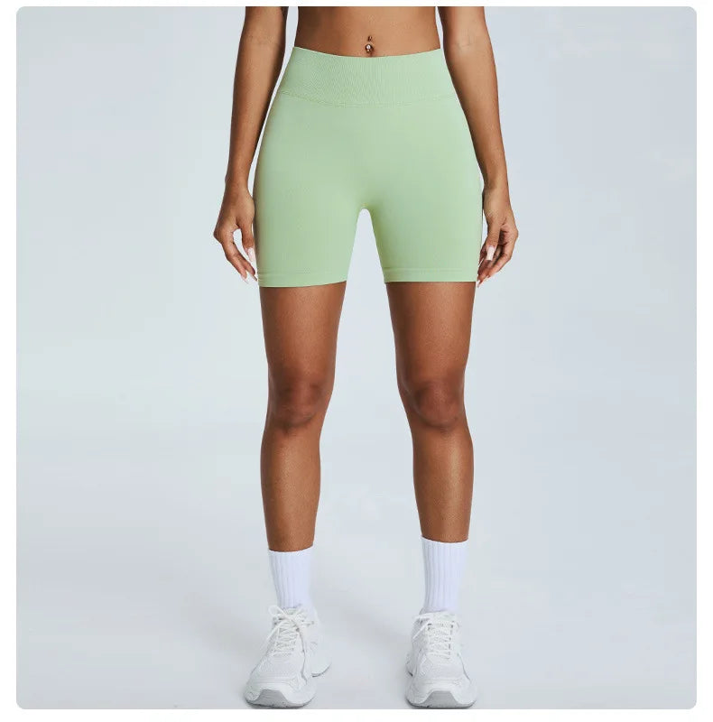 Seamless Yoga Shorts Women High Waist Workout Shorts Fitness Yoga Lift Butt Fitness Women Shorts Gym Short Running Sportswear