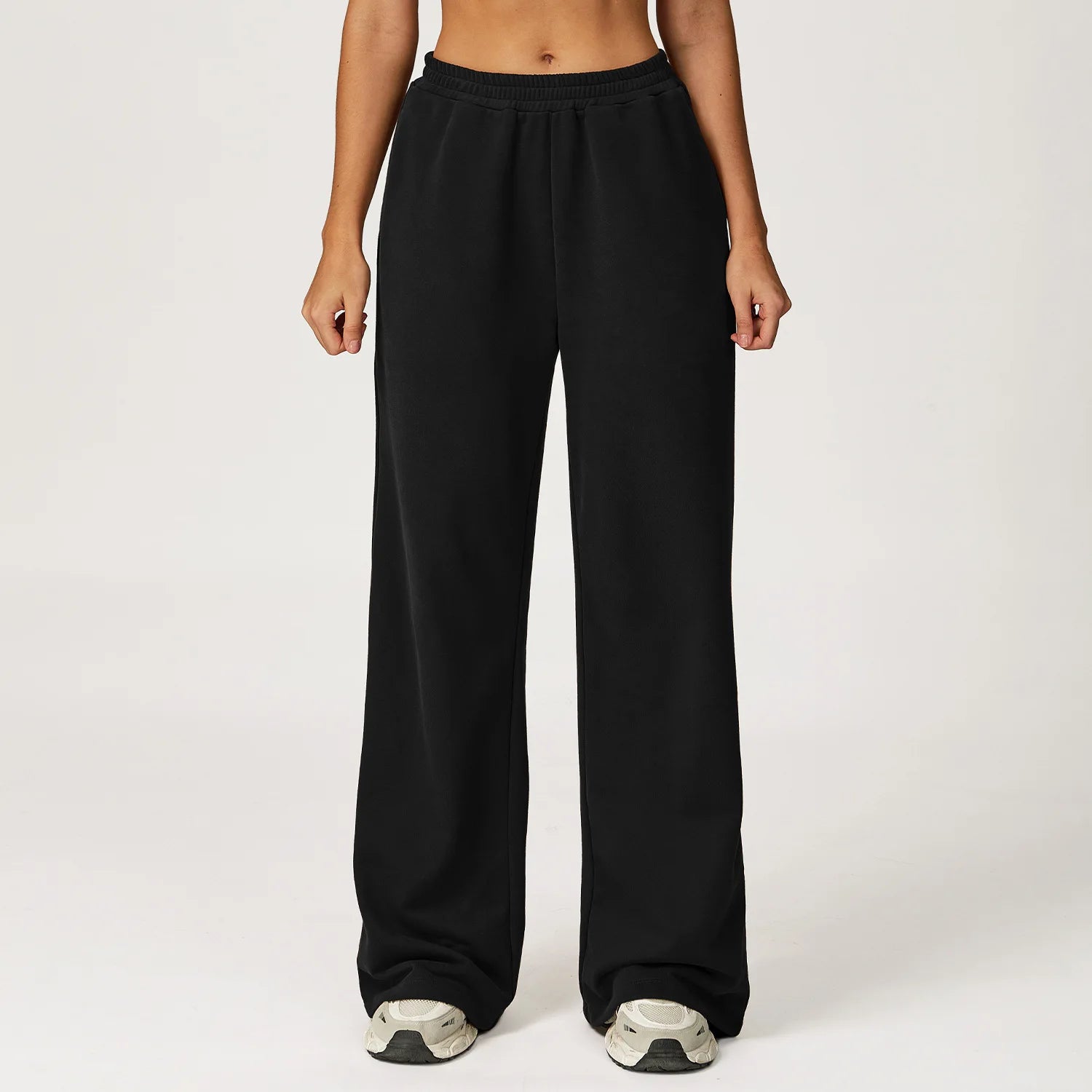 Winter New High Waisted Women's Yoga Pants Wide Leg Slimming Straight Leg Loose Pants Outdoor Casual Sports Running Pants
