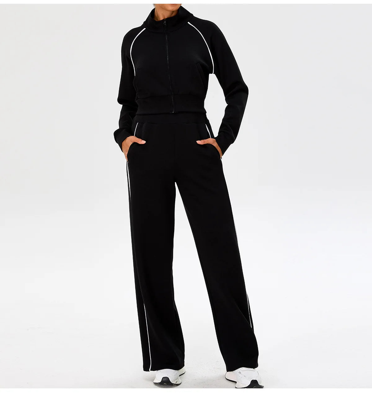 Women's Yoga Long Sleeve Sports Jacket Zip Fitness Yoga Shirt Slim Fit Gym Top Activewear Running Coats Workout Cycling Clothes