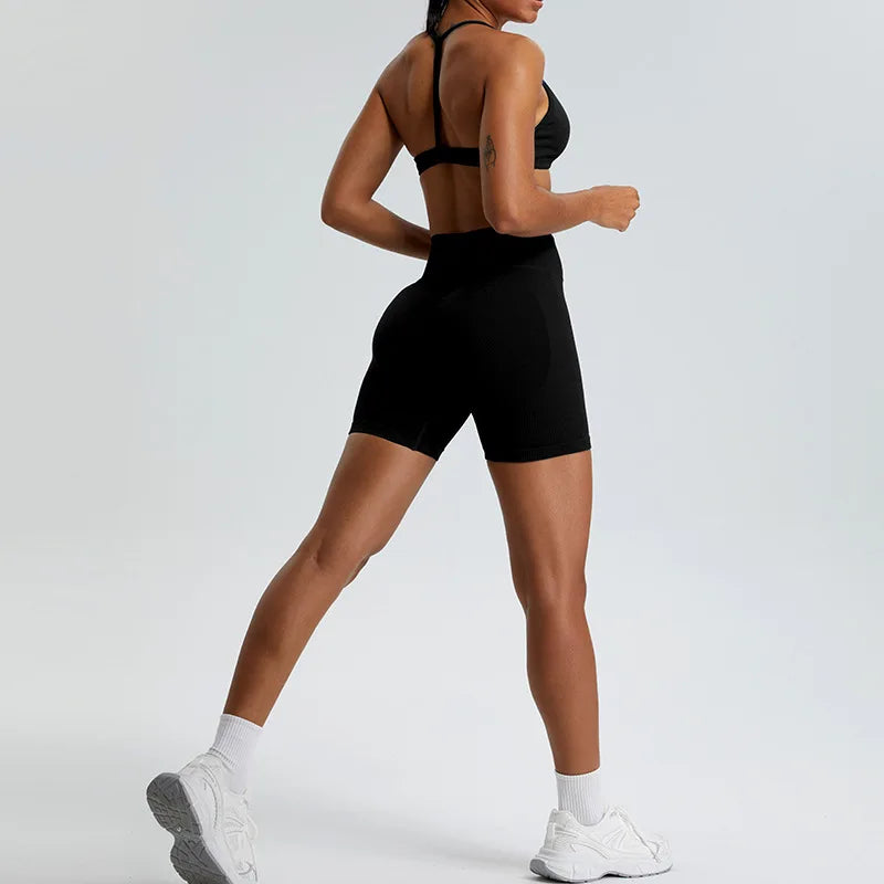 Workout Shorts for Women High Elastic Gym Shorts Seamless Push Up Fitness Sports Shorts Running Women Short Sports Yoga Leggings