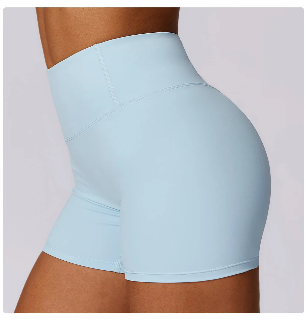 Women's Sports Yoga Shorts High Waist Hip Lift Fitness Running Cycling Quick Dry Breathable Yoga Women's Impact Yoga Shorts