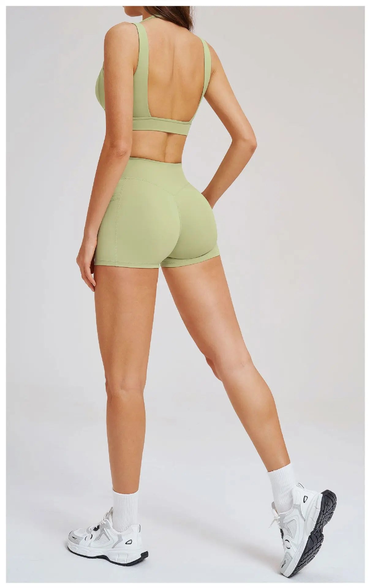 Sports Set 2 Pieces Shorts Gym Exercise Clothes Women's Yoga Suit Fitness Outfits Short Underwear Training Workout Tracksuit