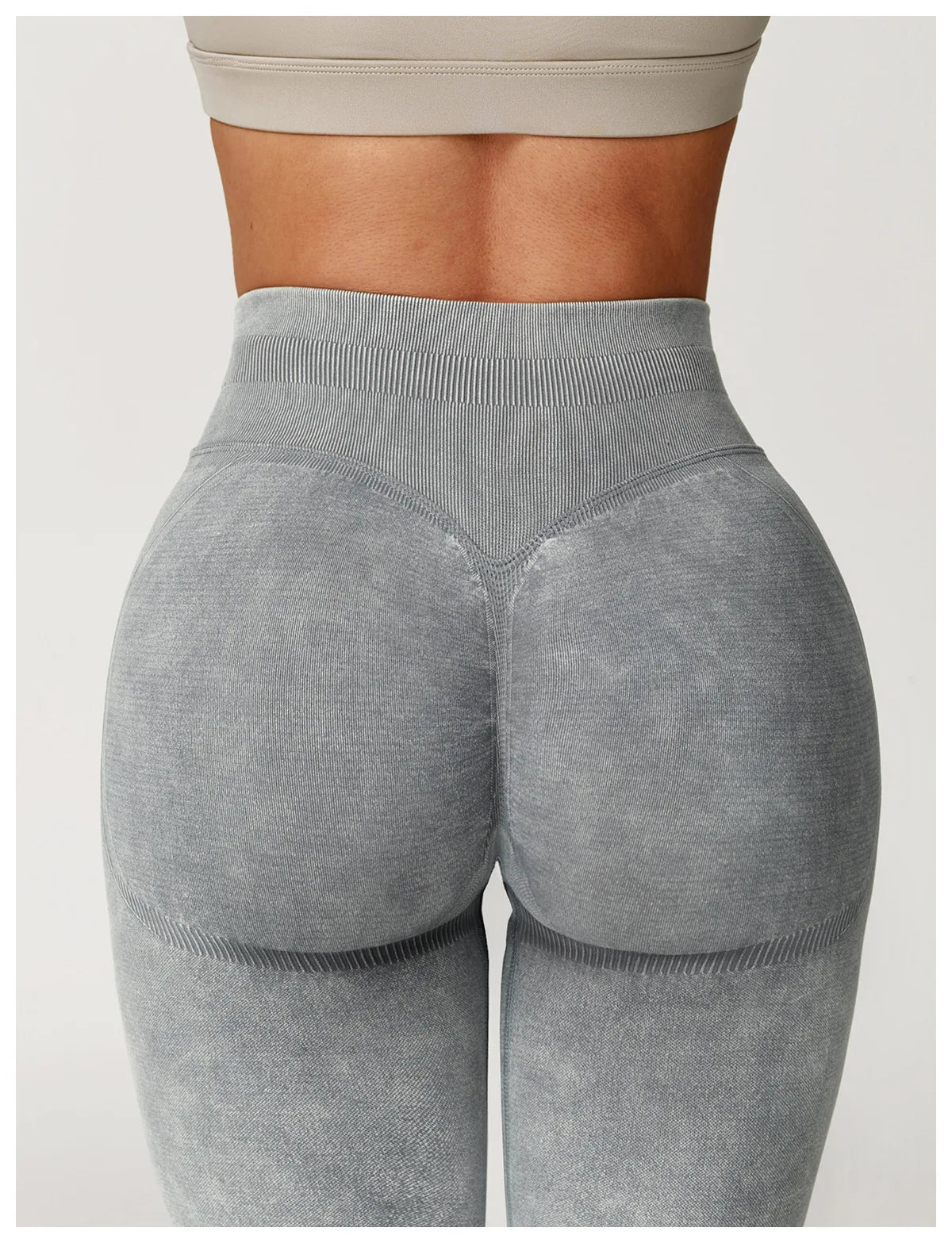 Yoga Pants Impact Leggings Women Seamless Sports Yoga Pant High Waist Ribbed Gym Clothes Fitness Workout Wear Scrunch Bum Tights