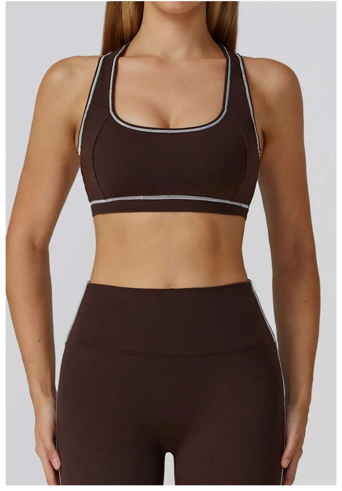 Fitness Top Women Breathable Sports Bra Anti-Sweat Yoga Bra Shockproof Crop Top Push Up High Strength Sport Bra Gym Workout Top