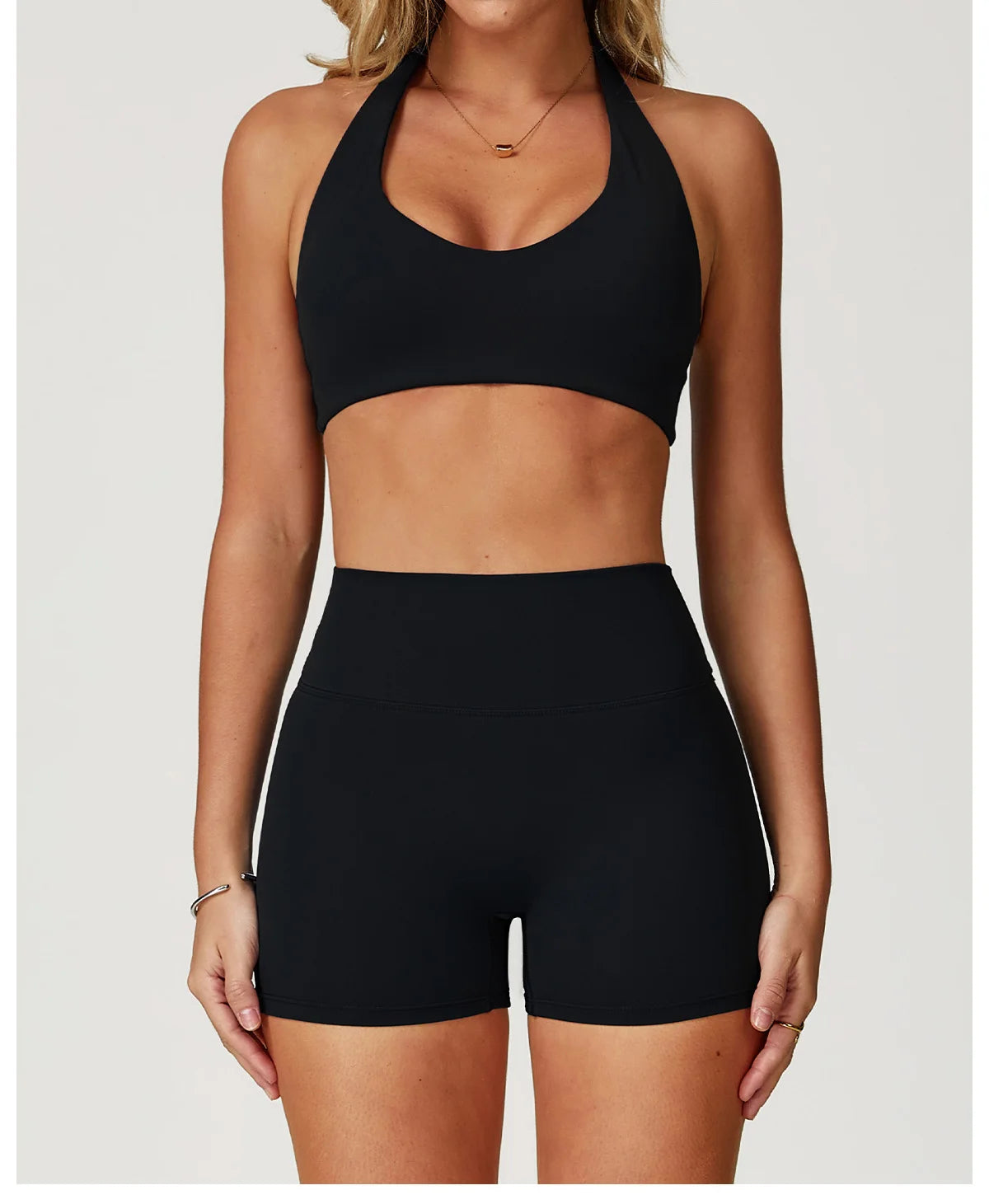 Sports Vest Impact Halter Top Yoga Underwear Backless Hanging Neck Sports Tank Top for Shaping Women's Tank Workout Push Up Top