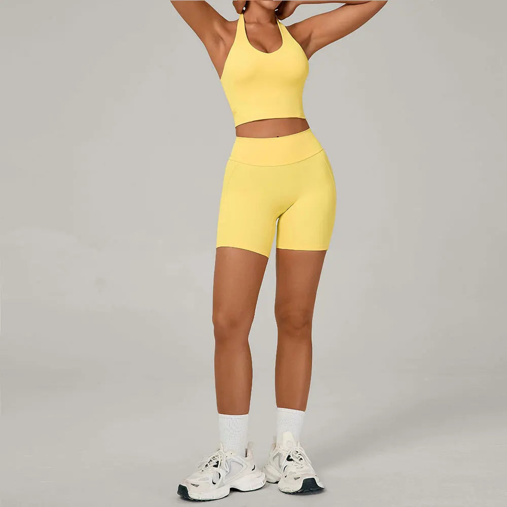 Yoga Set Gym Shorts Women Tracksuit Sport Bras Brassiere Workout Tops for Women Yoga Clothes Fitness Leggings Gym Set Yoga Sets