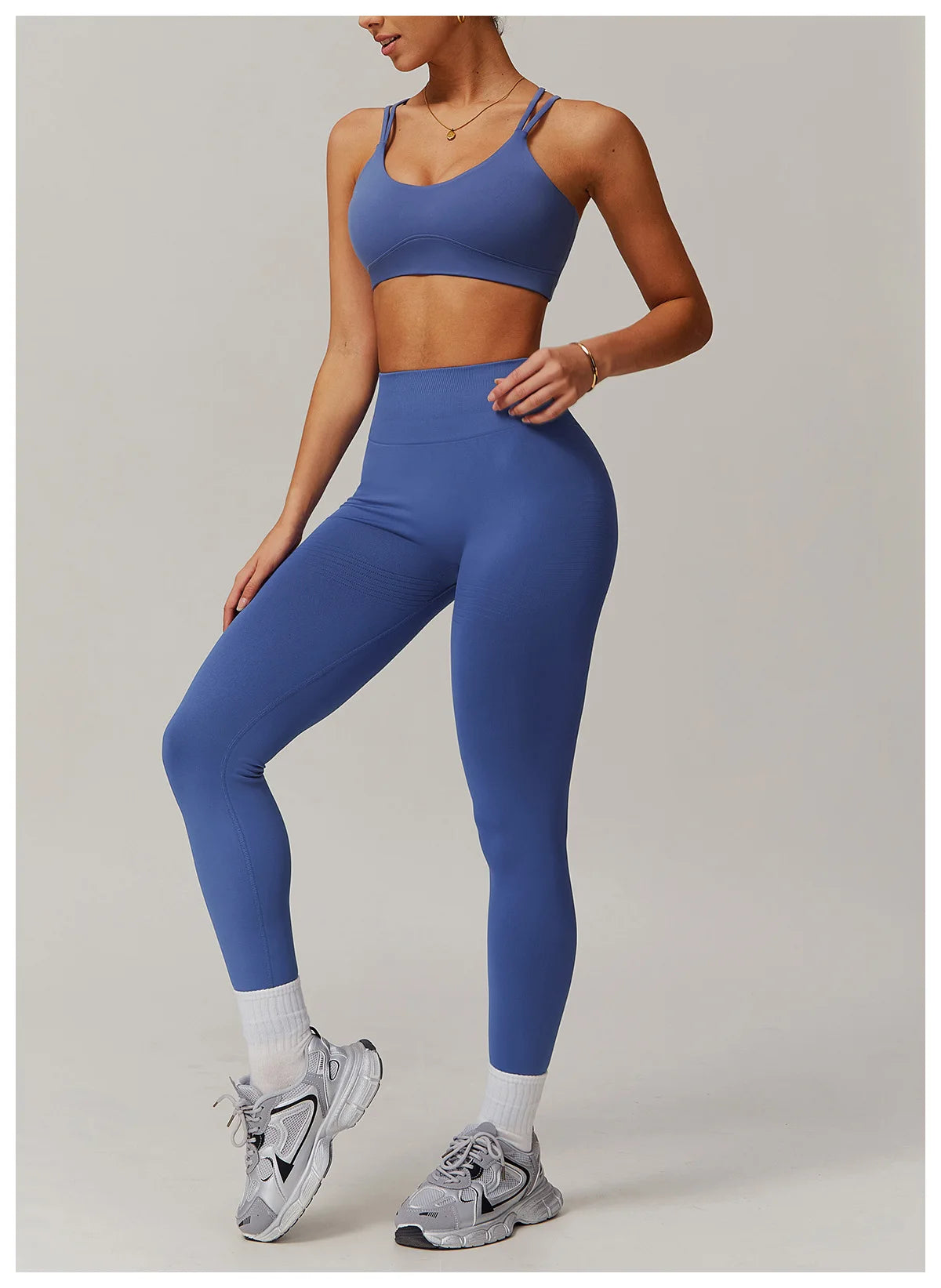 Women Yoga Suit 2PCS Sports Set Quick-Drying Gym Set Women Tracksuit Running Bra Workout Long Sleeve Sports Shirt Yoga Clothing