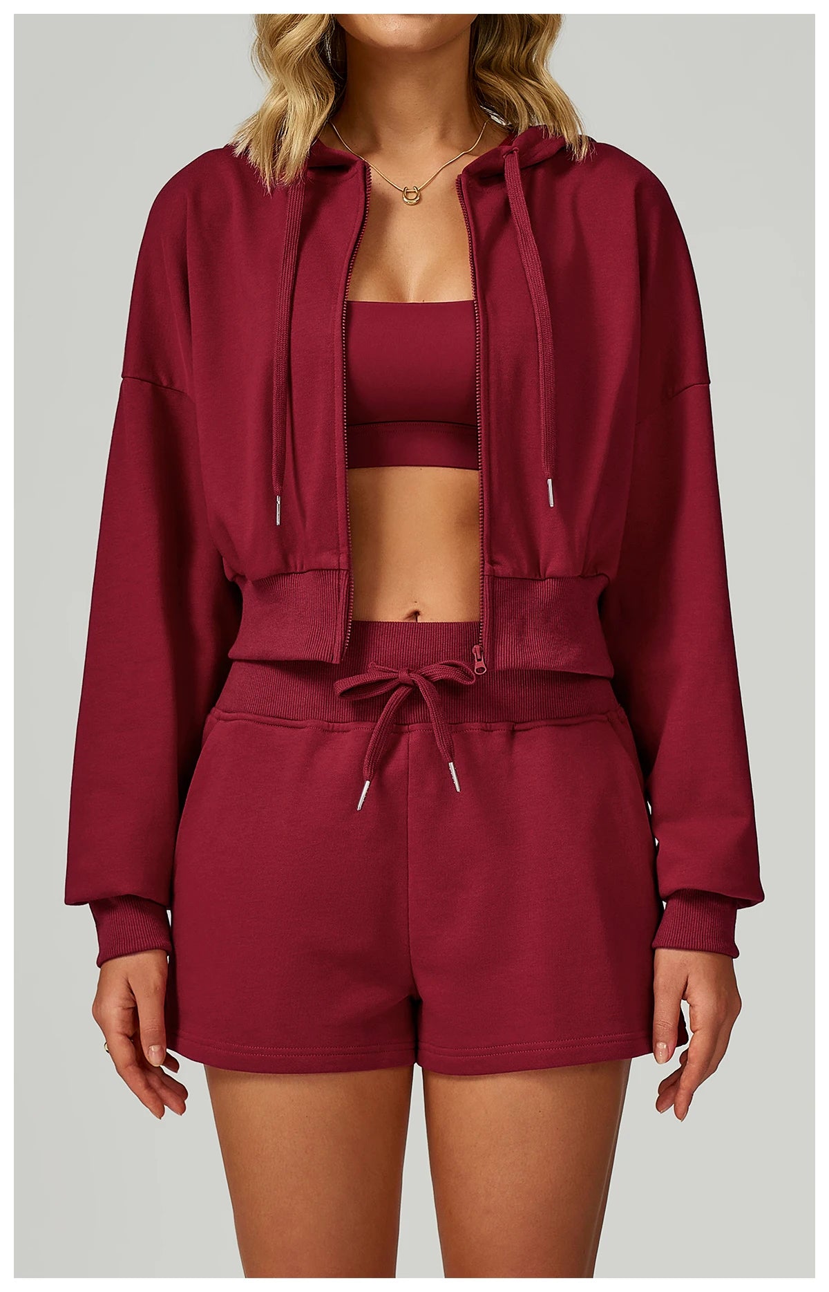 Winter Zipper Sports Hoodie for Women Hooded Long Sleeved Casual Loose and Versatile Hoodie Women Running and Fitness Sportswear