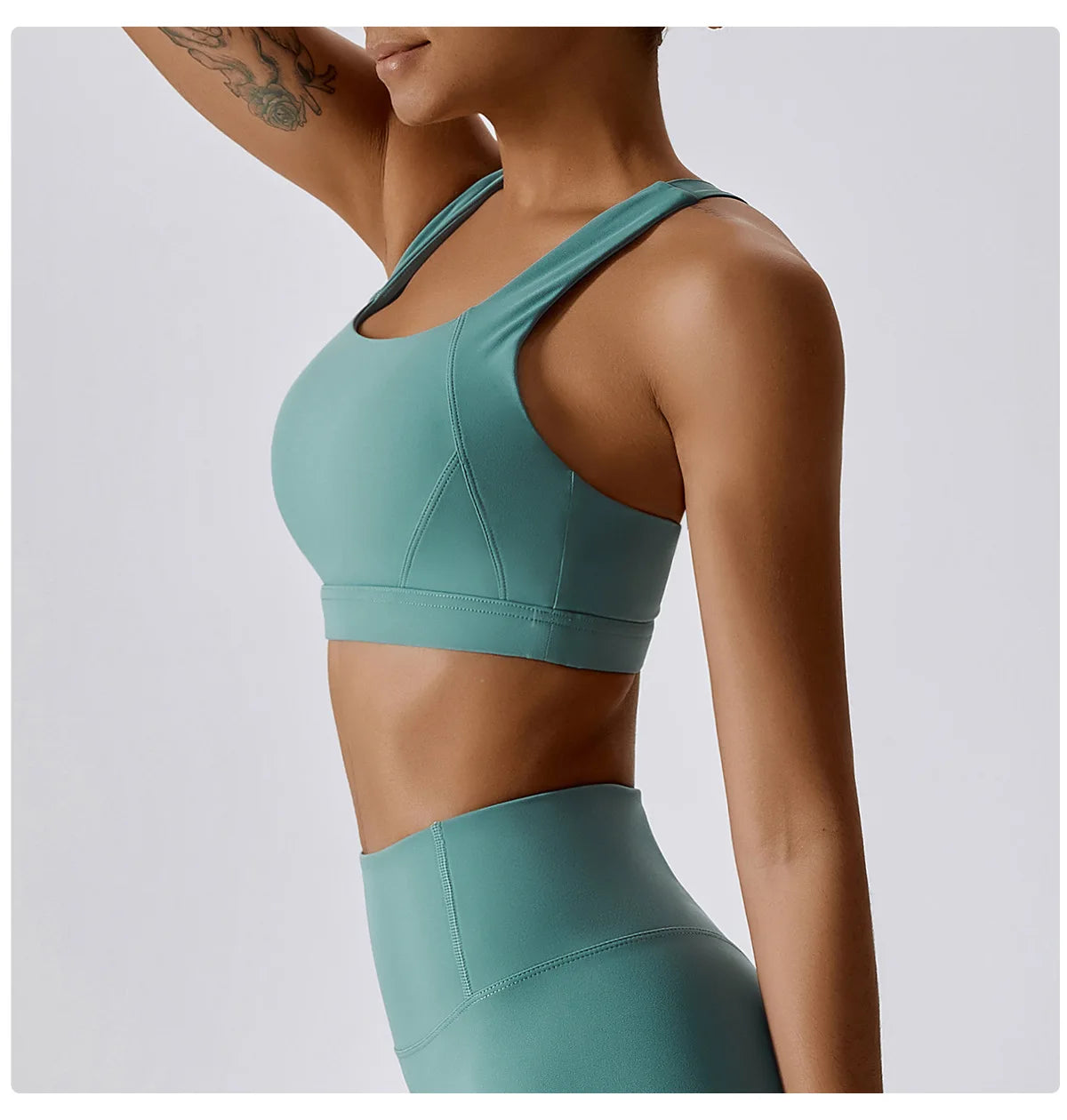 Breathable Sports Bra Shockproof Crop Anti-sweat Fitness Top Women Yoga Bra Push Up Sport Gym Running Workout Top Soft Underwear