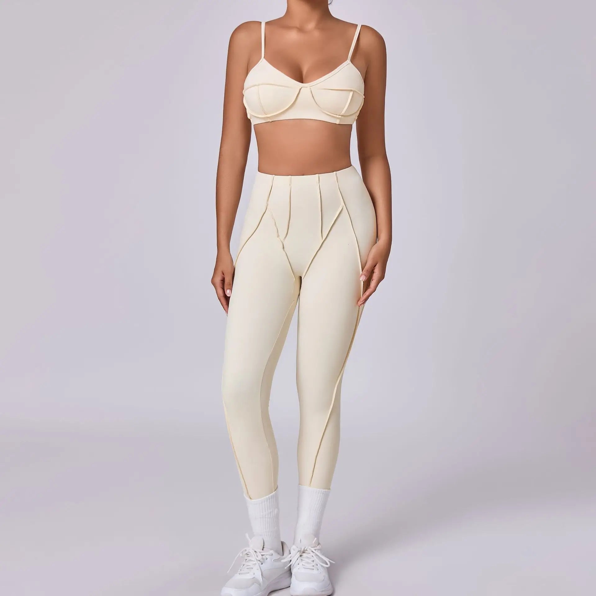 Women's Tracksuit 2 Pieces Seamless Yoga Set Workout Push Up Sportswear Gym Clothing High Waist Leggings Fitness Sports Suits