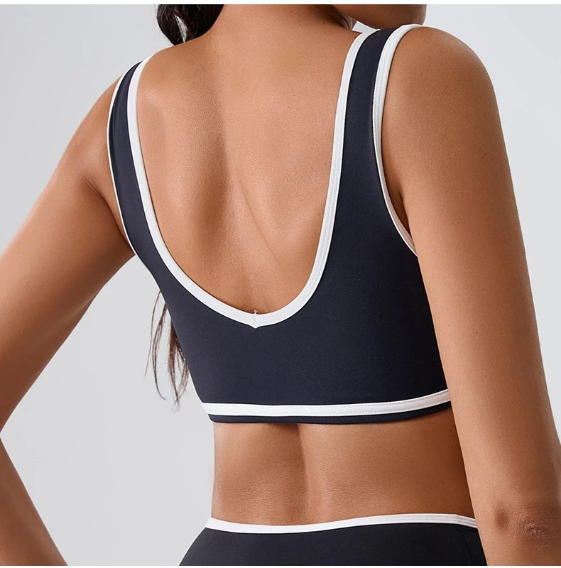 Patchwork Tank Top Women Underwear Gym Women Sports Bra Push Up Crop Tops Fitness Bras Breathable Running Athletic Sportswear