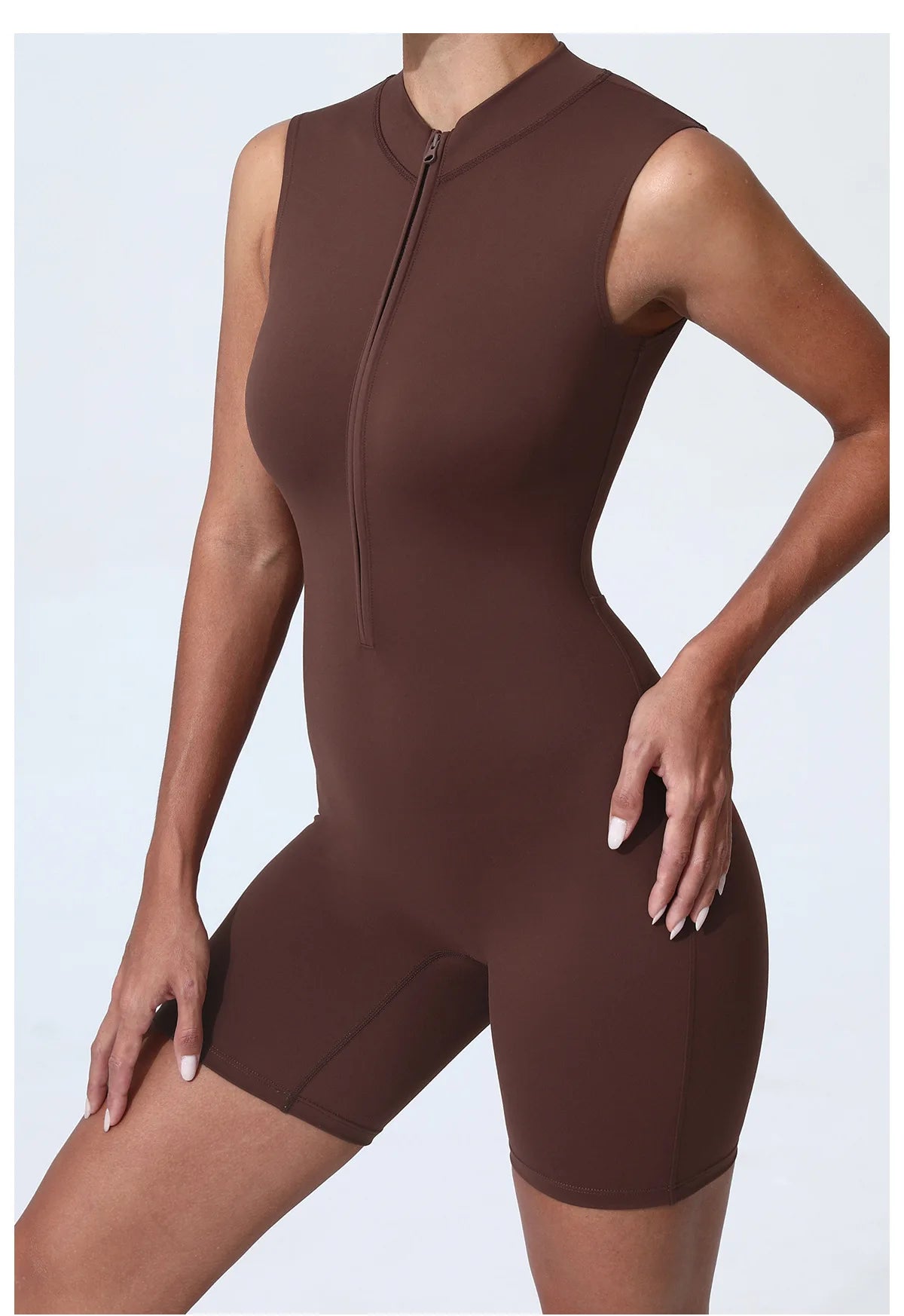 Zipper Yoga Jumpsuit Fitness Sports Overalls Gym Clothing Set Yoga Wear Pilates Workout Clothes Women Outfit push-up Activewear