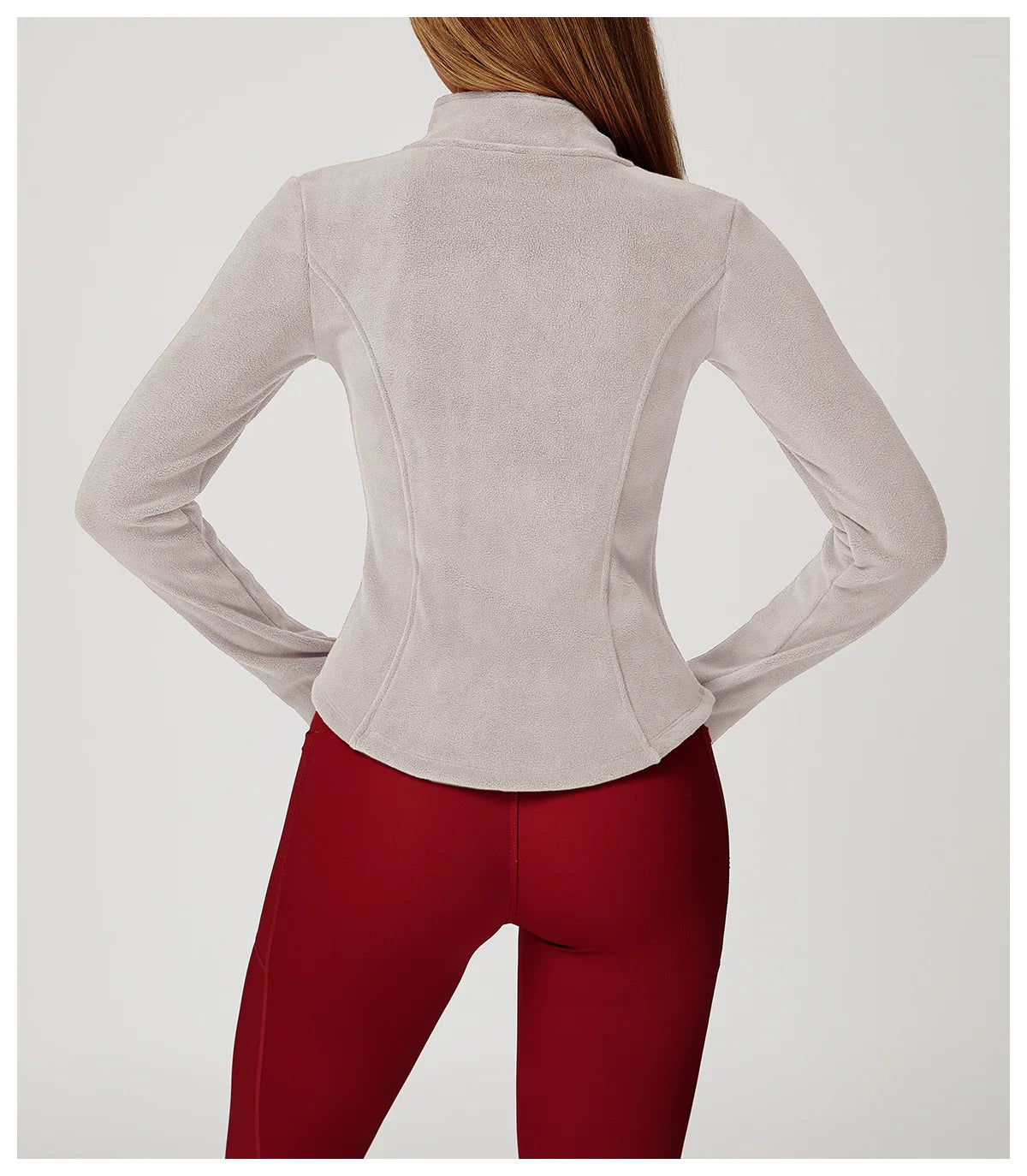Winter Fleece Jacket for Women Yoga Long Sleeved Lamb Fleece Jacket Fleece Outdoor Top Thickened Warm Jacket for Women Top