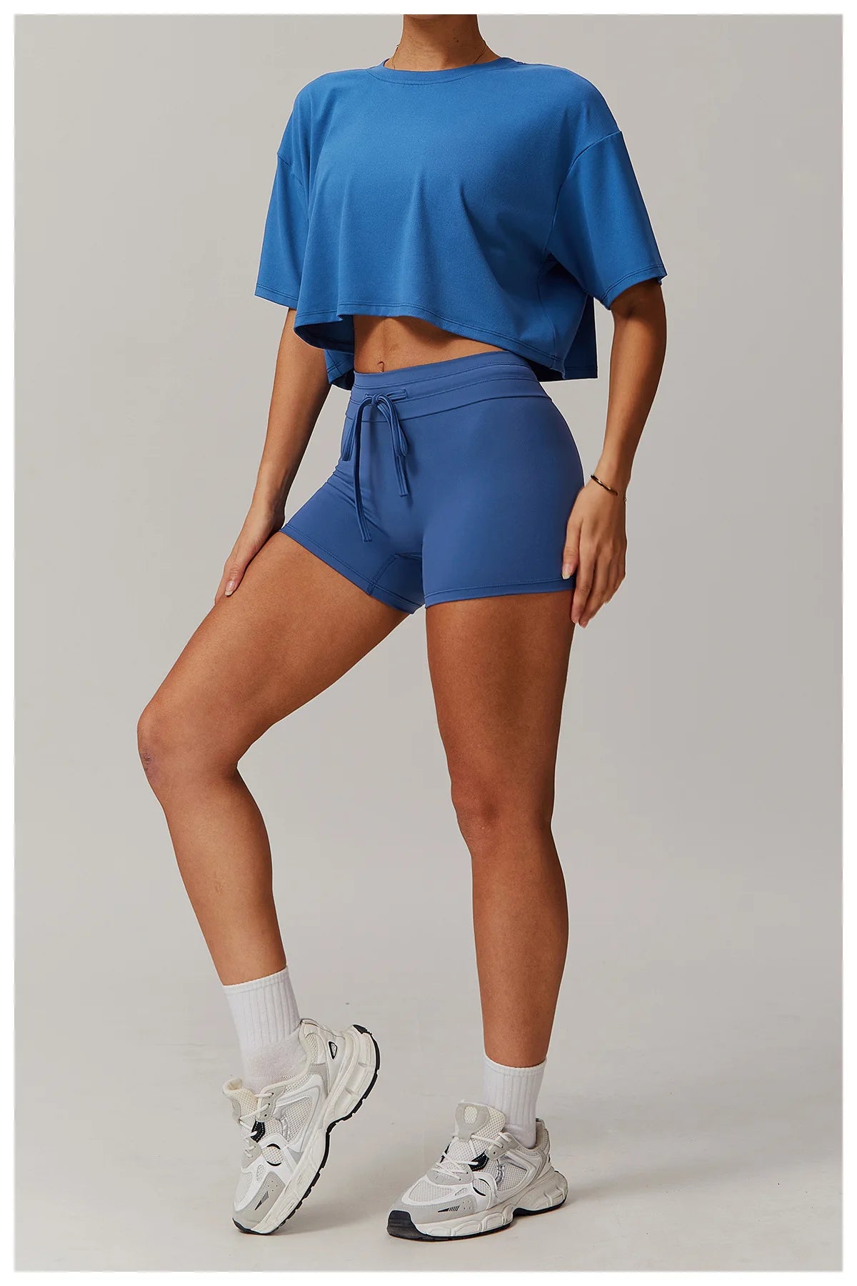 Summer New Sports Short Sleeved Top for Women Comfortable Round Neck Short T-shirt Fitness Running Yoga Short Sleeved Gym Shirt