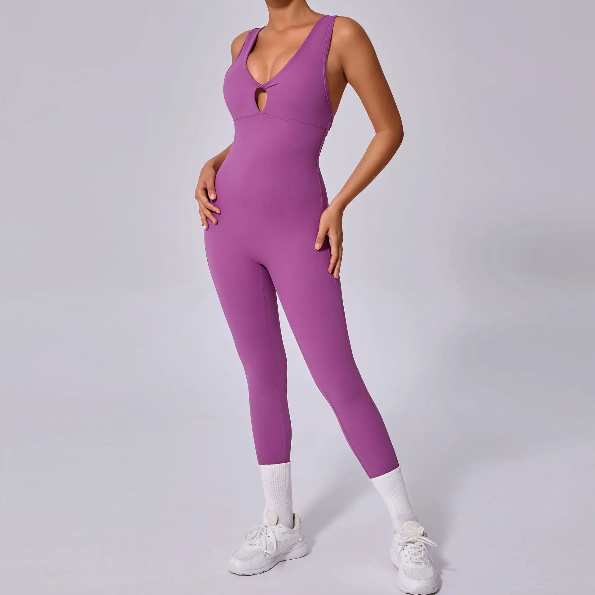 Backless Yoga Jumpsuits Sports Fitness One-Piece Yoga Sleeveless Workout Clothes Running Sportswear Tight Training Tracksuits