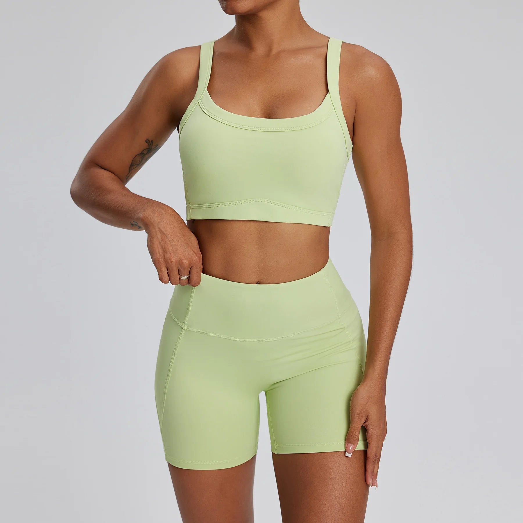 2PCS Yoga Suit Gym Set Women Clothes Running Tracksuit Workout Long Sleeve High Waist Bell-bottoms Sports Shirt Yoga Clothing