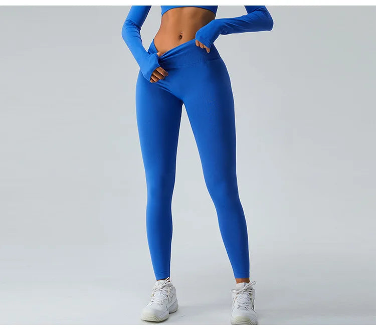 Seamless Push Up Sport Back V Butt Scrunch Leggings Women Workout Gym Clothing Women Training Tights Fitness Yoga Pants Leggings