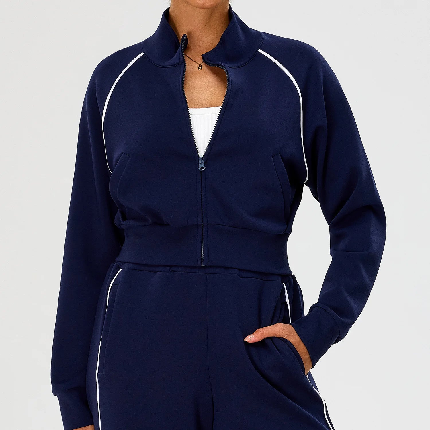 Women's Yoga Long Sleeve Sports Jacket Zip Fitness Yoga Shirt Slim Fit Gym Top Activewear Running Coats Workout Cycling Clothes