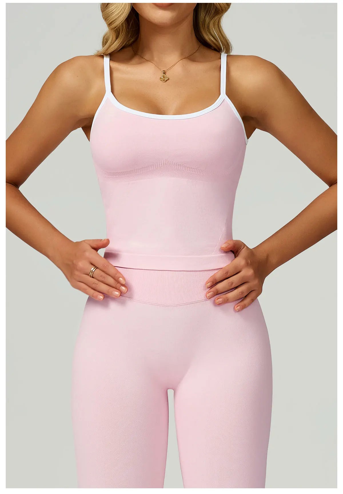 Seamless Sports Fitness Vest with Chest Pad Summer Shockproof Beauty Back Nude Feeling Suit Pilates Training Yoga Top Yoga Bras