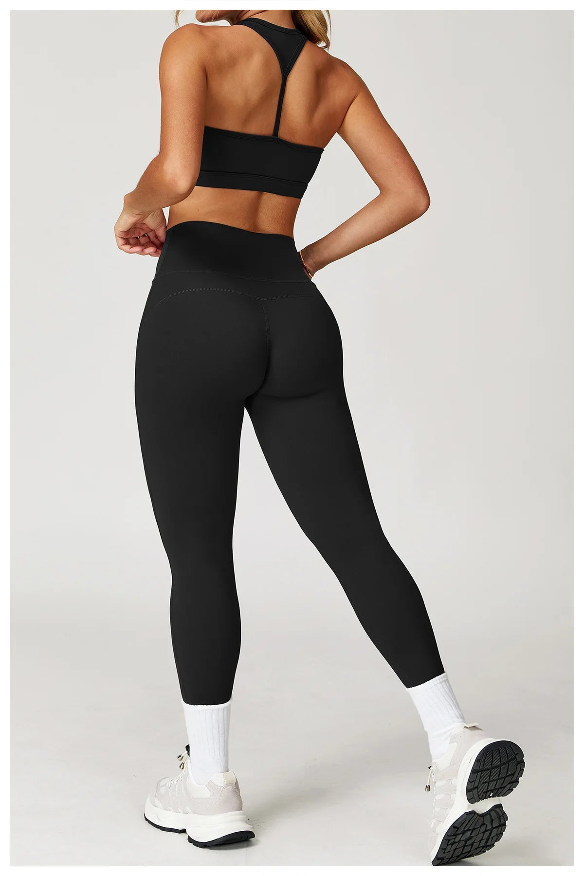 Yoga Set 2 Pieces Women Clothes Workout Outfits Fitness Sportswear Gym Tracksuit High Waist Leggings Sports Bra Athletic Wear