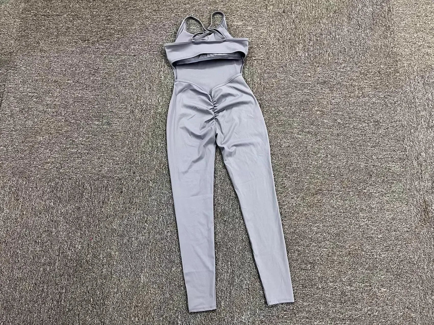 Workout Jumpsuit Sports Overalls Women Tracksuit Rompers Gym Clothing Running Fitness Suits Gym Short Sportswear Yoga Set