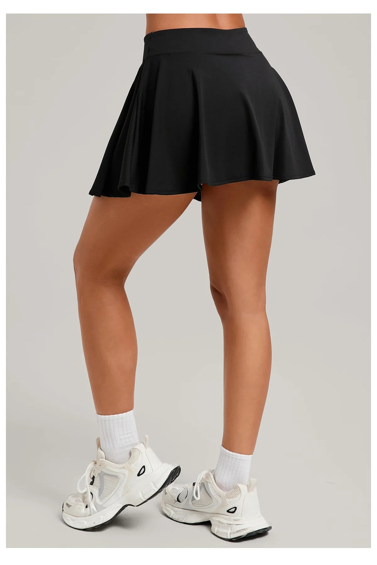 High Waisted Tennis Mini Skirt Women's Tennis Yoga Golf Sports Belt Safety Pants Pocket Comfortable and Breathable Sports Skirt