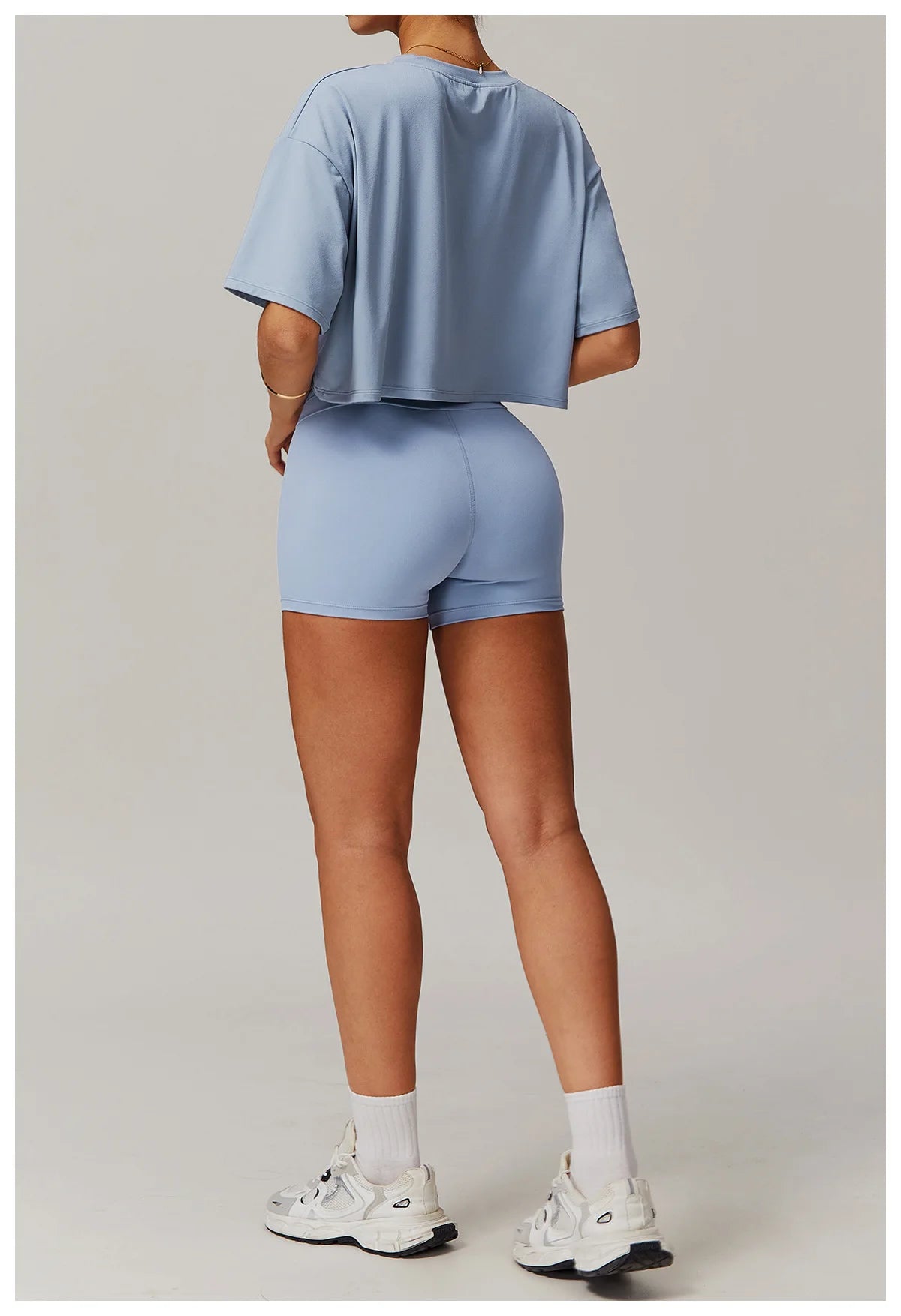 Summer New Sports Short Sleeved Top for Women Comfortable Round Neck Short T-shirt Fitness Running Yoga Short Sleeved Gym Shirt
