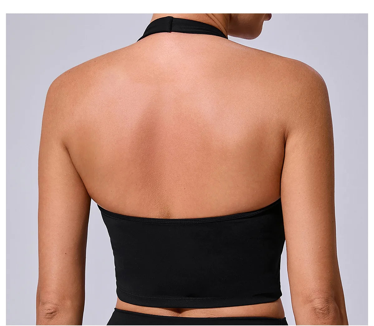 Women Hanging Neck Yoga Sports Bra Breathable Shock Proof Gym Workout Fitness Push Up Top Yoga Running Sportswear Vest Bra