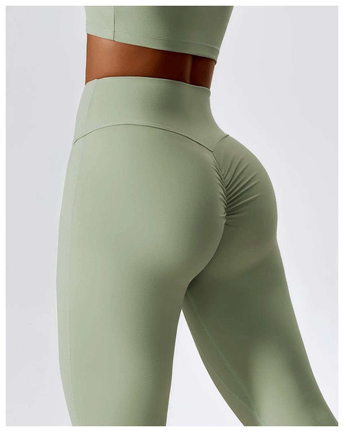 Yoga Bell-bottoms Tight Scrunch Butt Lifting Dance High Waist Tights Women Sport Pants Gym Running Breathable Fitness Leggings