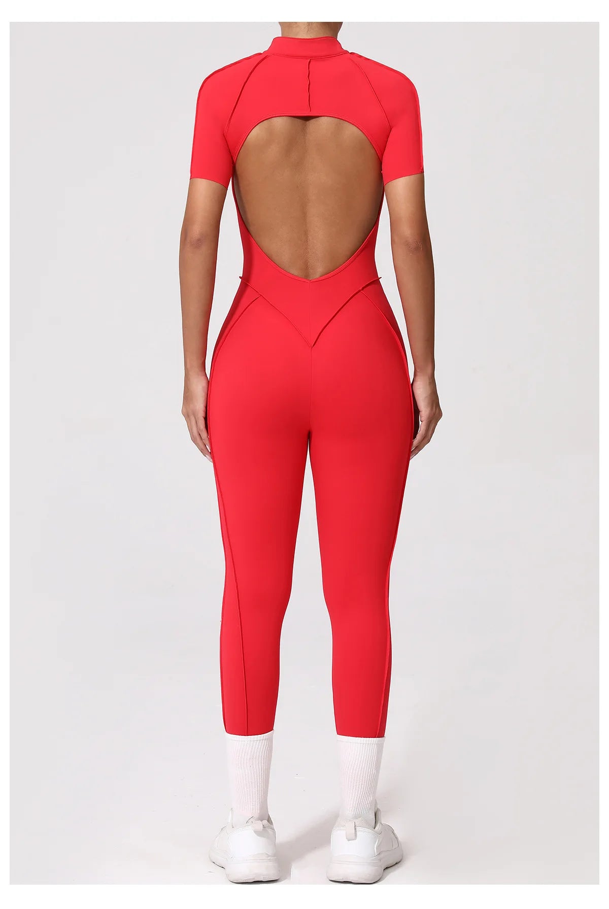 Gym Jumpsuit Women's Fitness Suit Zipper Long Sleeved Sets Sports Overalls for Woman Tracksuit Yoga Clothing Workout Sportswear
