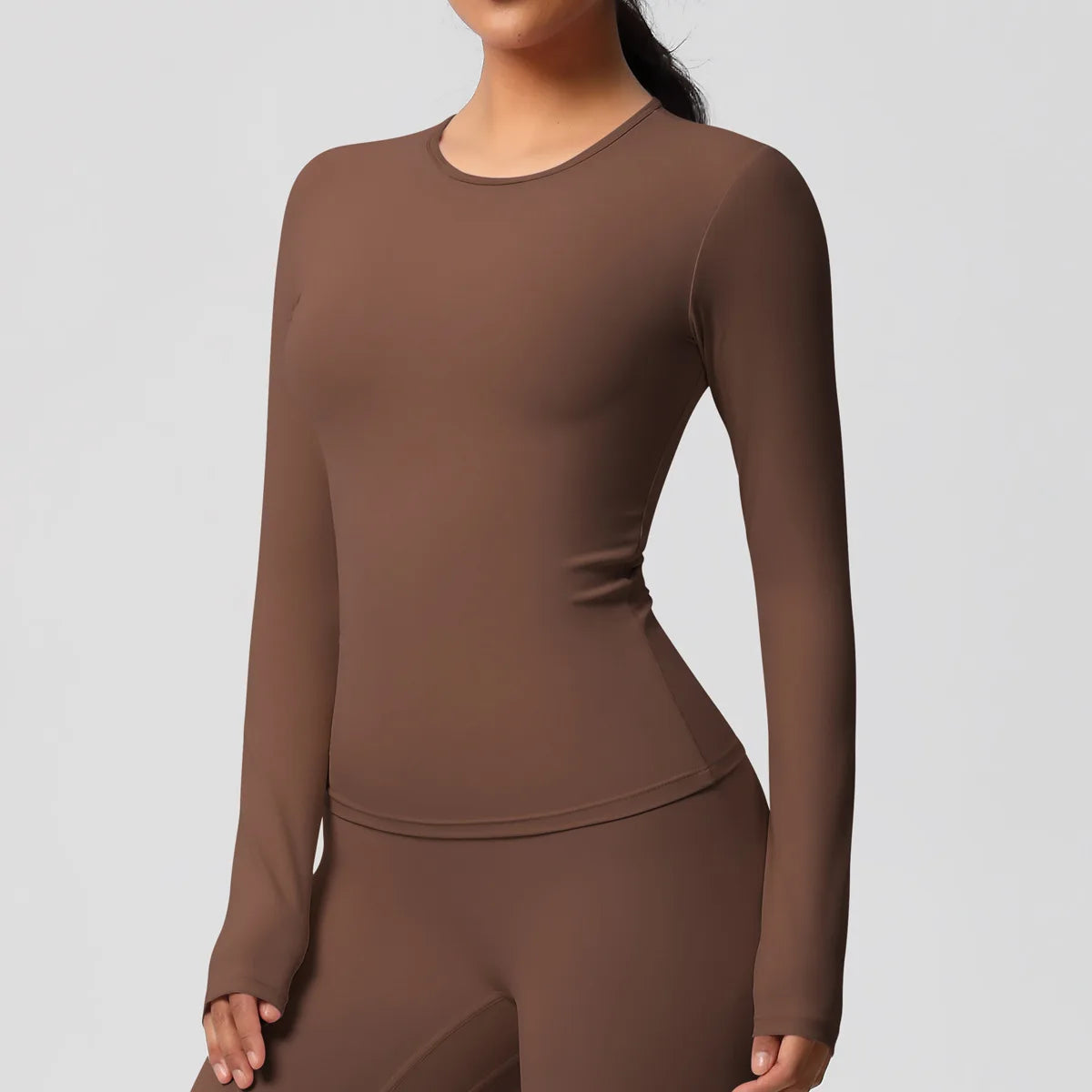 Yoga Shirts For Women Long Sleeve Fitness Running Push Up Gym Clothes Workout Dry Fit Breathable High Elastic Sports Top