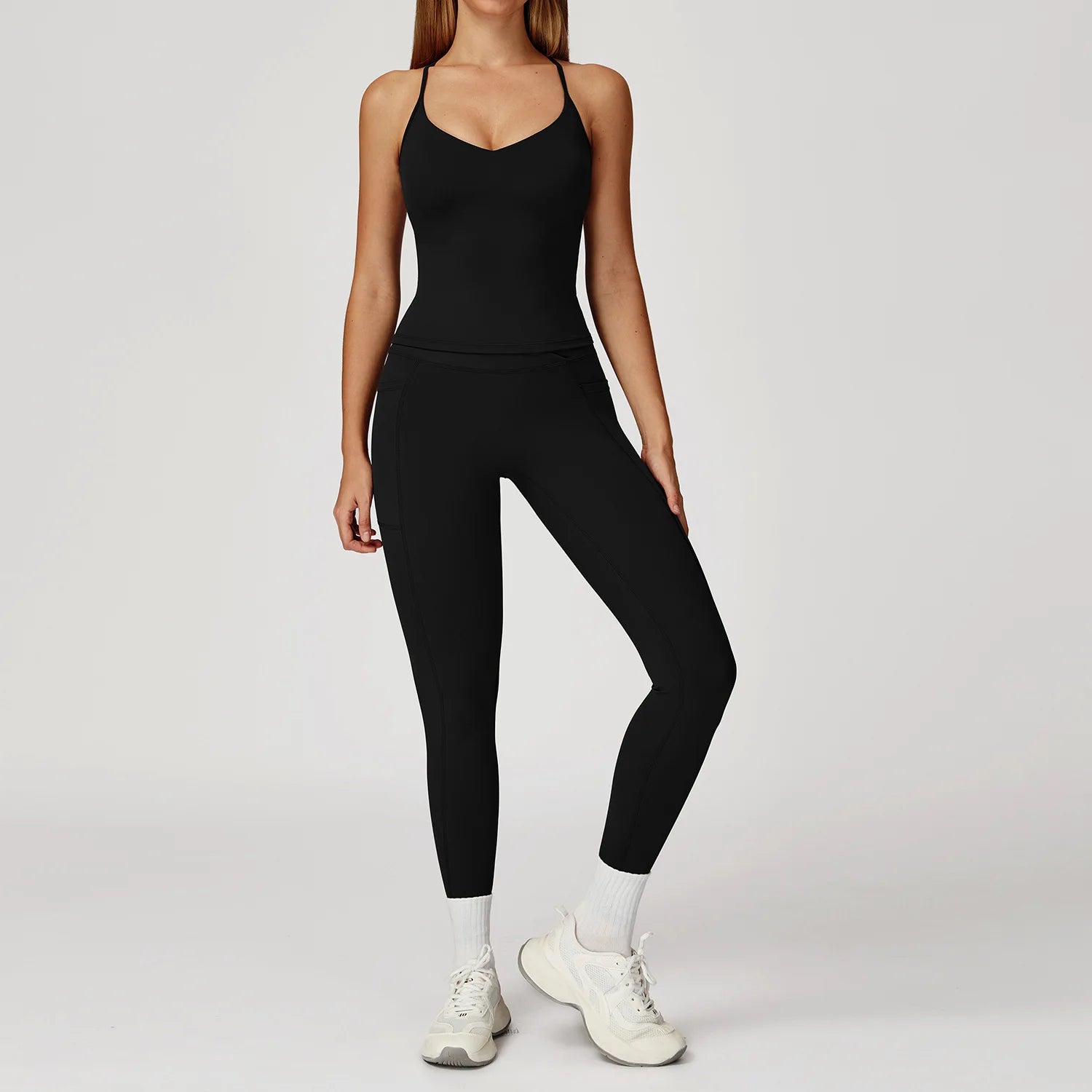 Women Tracksuit Yoga Set 2PCS Gym Workout Clothes for Female Push Up Bra High Waist Leggings Sexy Fitness Sportswear Sports Suit